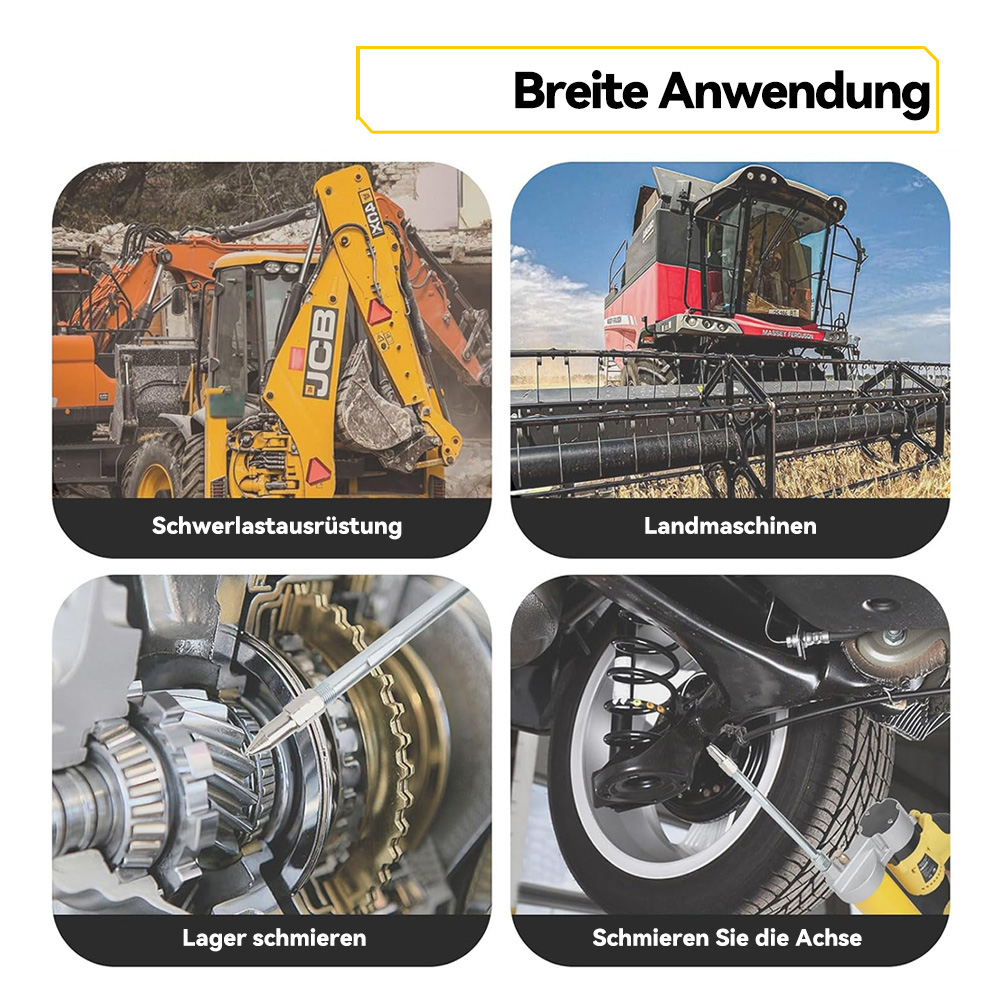 Breite Anwendung: Schwerlastausrüstung, Landmaschinen, Lager schmieren, Achse schmieren.