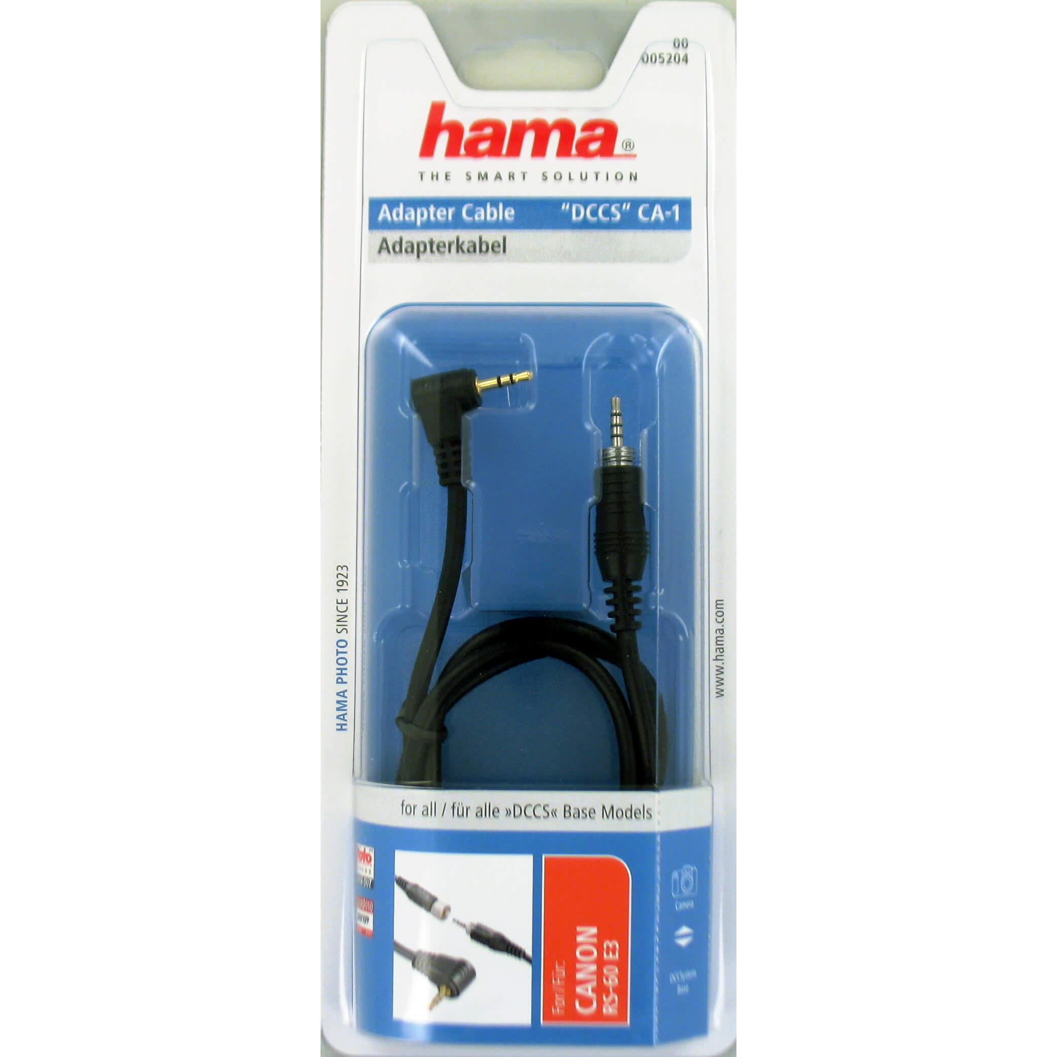 Hama Adapterkabel "DCCS" CA-1 mit 2,5mm Steckern für Canon RS-60 E3.