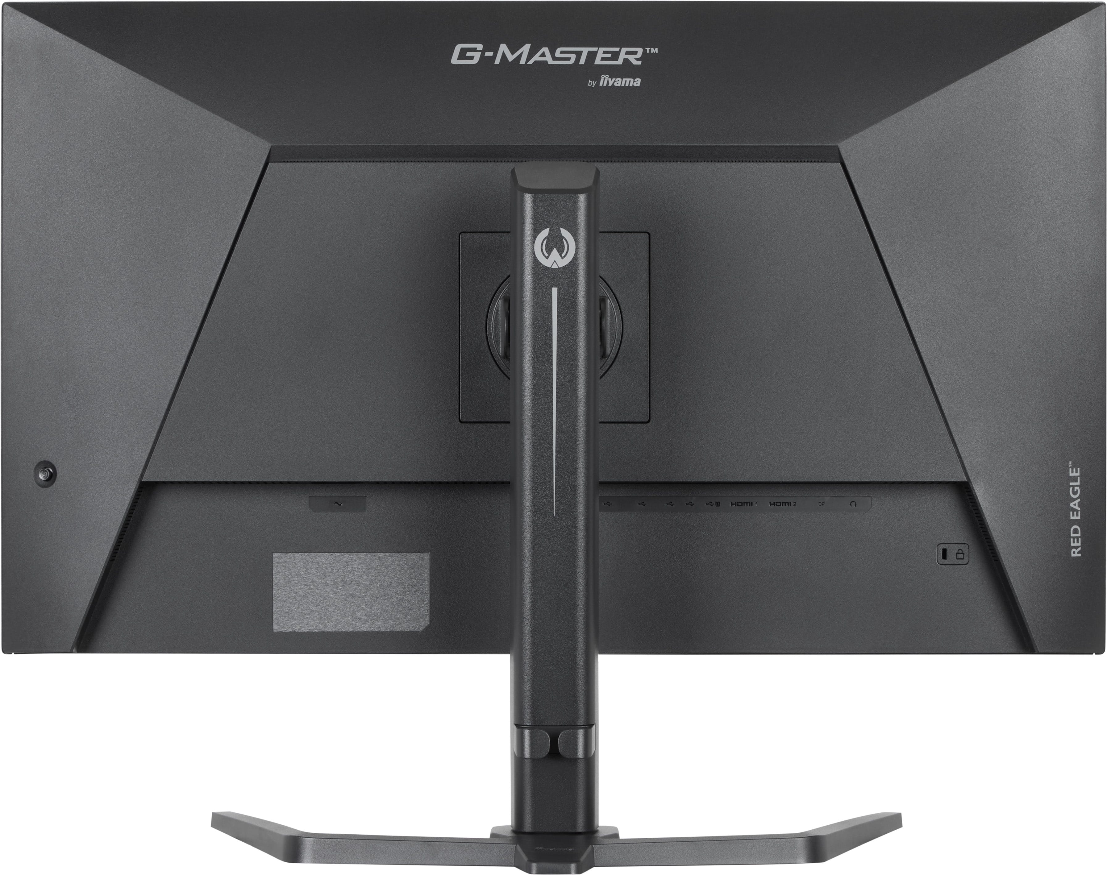Retro di un monitor nero con logo G-MASTER, testo iiyama e porte.