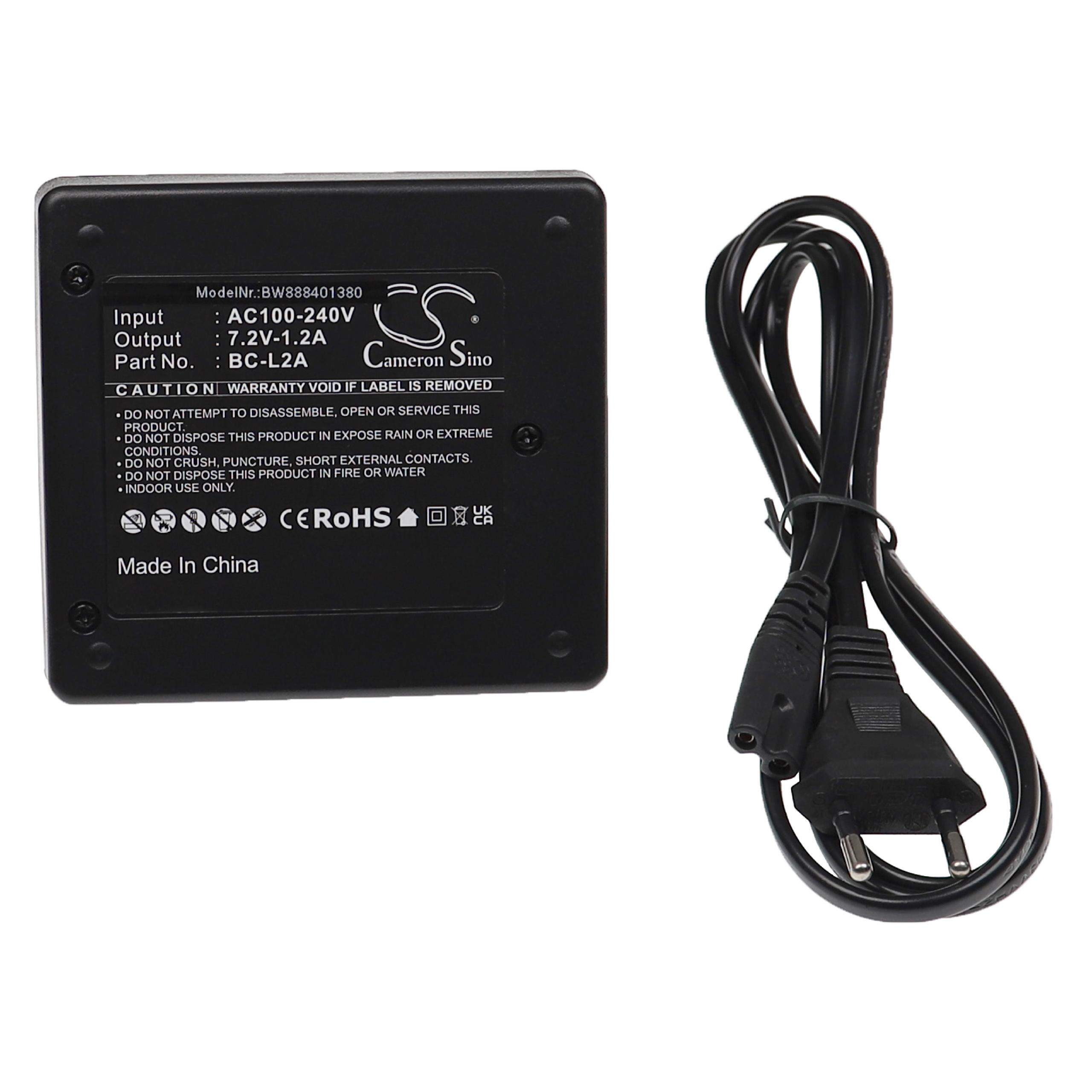Schwarzes Ladegerät mit Kabel, Modellnummer BW888401380.