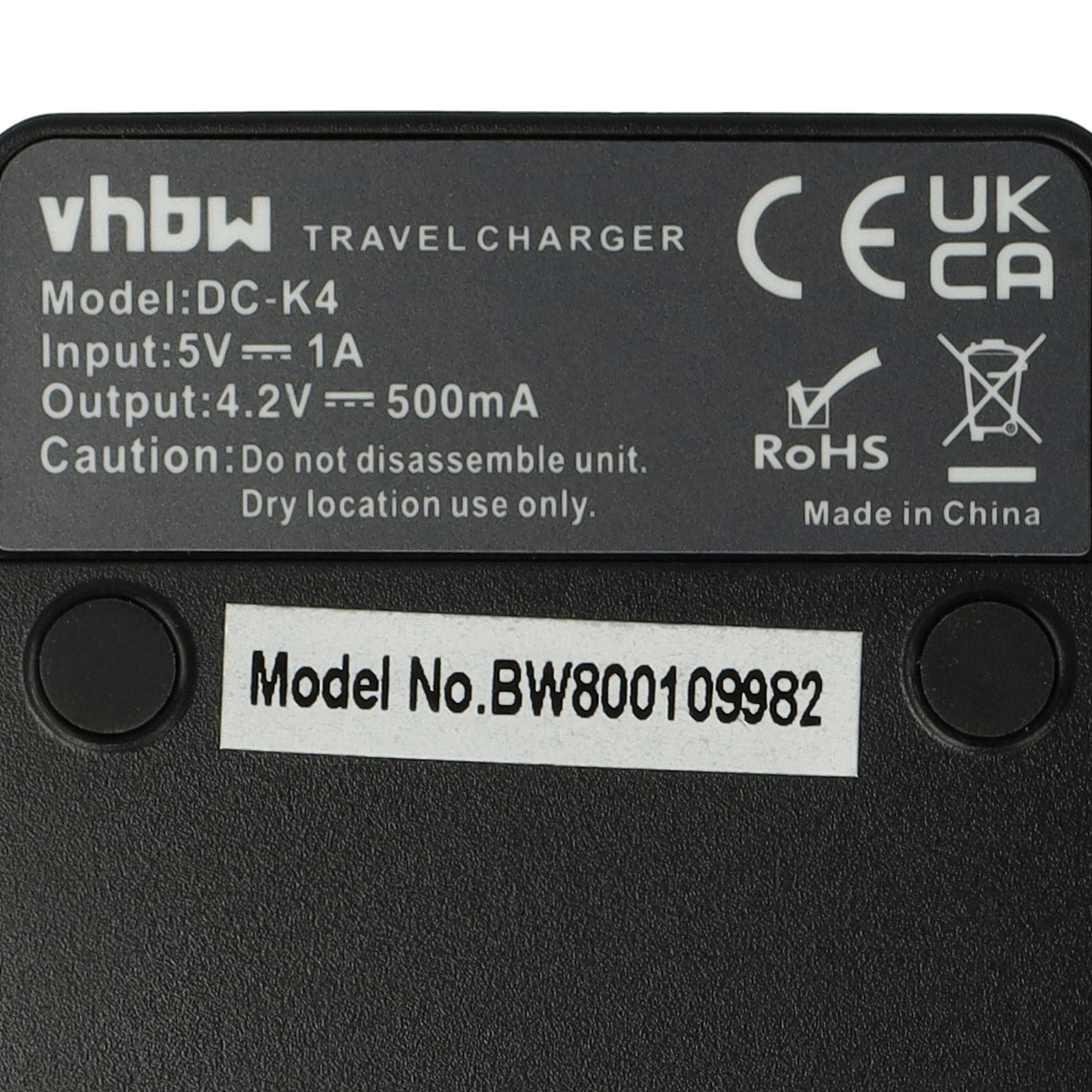 Reiseadapter von VHBW, Modell DC-K4. Made in China.