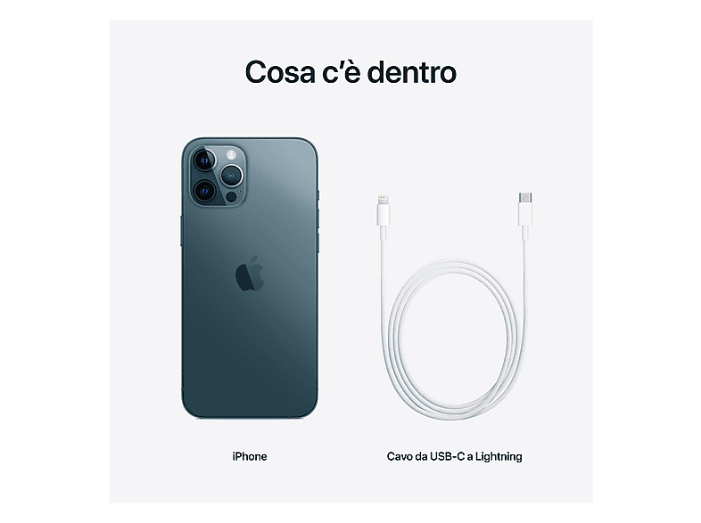 APPLE iPhone 12 Pro Max, Azul, Móvil iOS, 256 GB, 6 GB RAM, 6,7