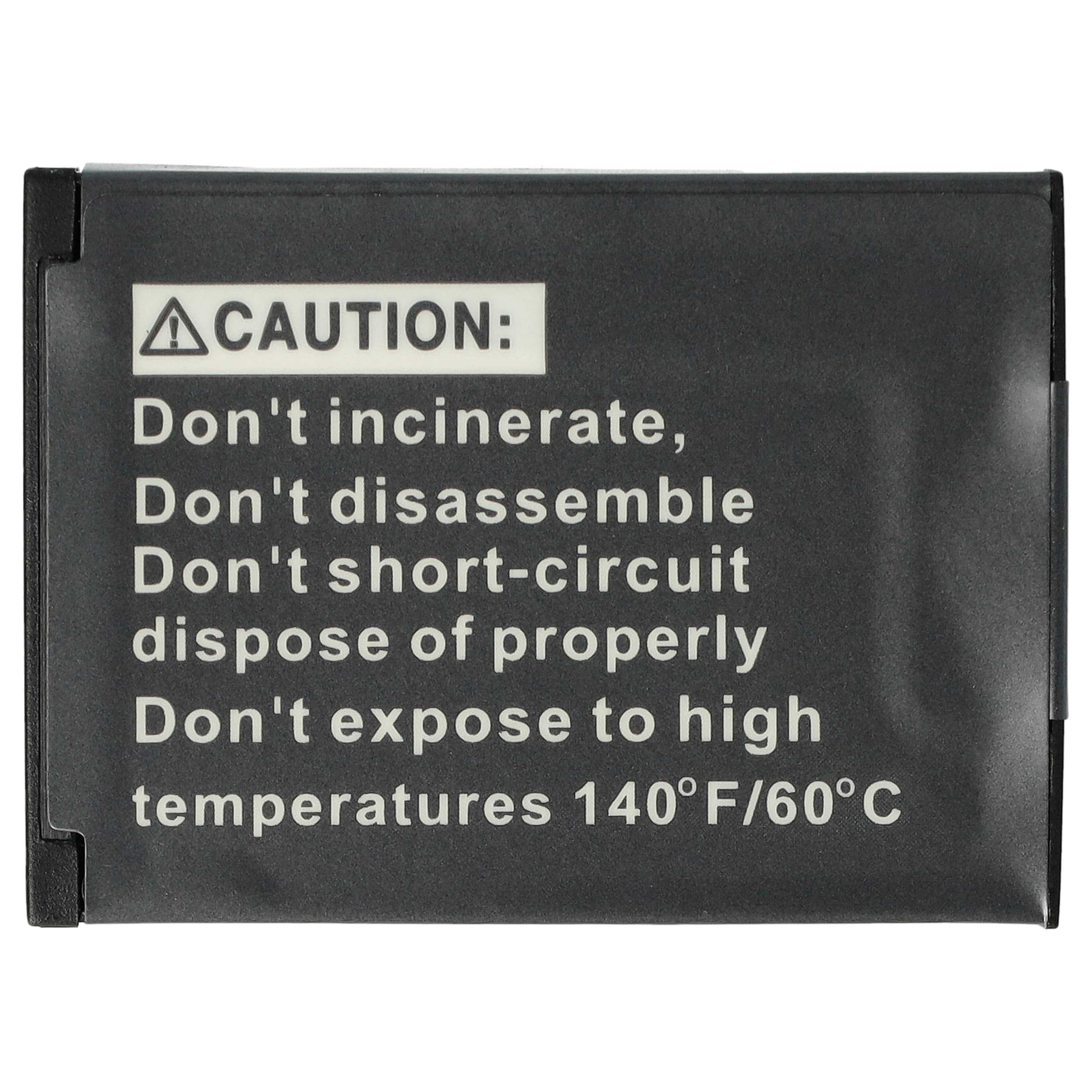 Vorsicht: Nicht verbrennen, zerlegen, kurzschließen. Richtig entsorgen. Nicht über 60°C lagern.