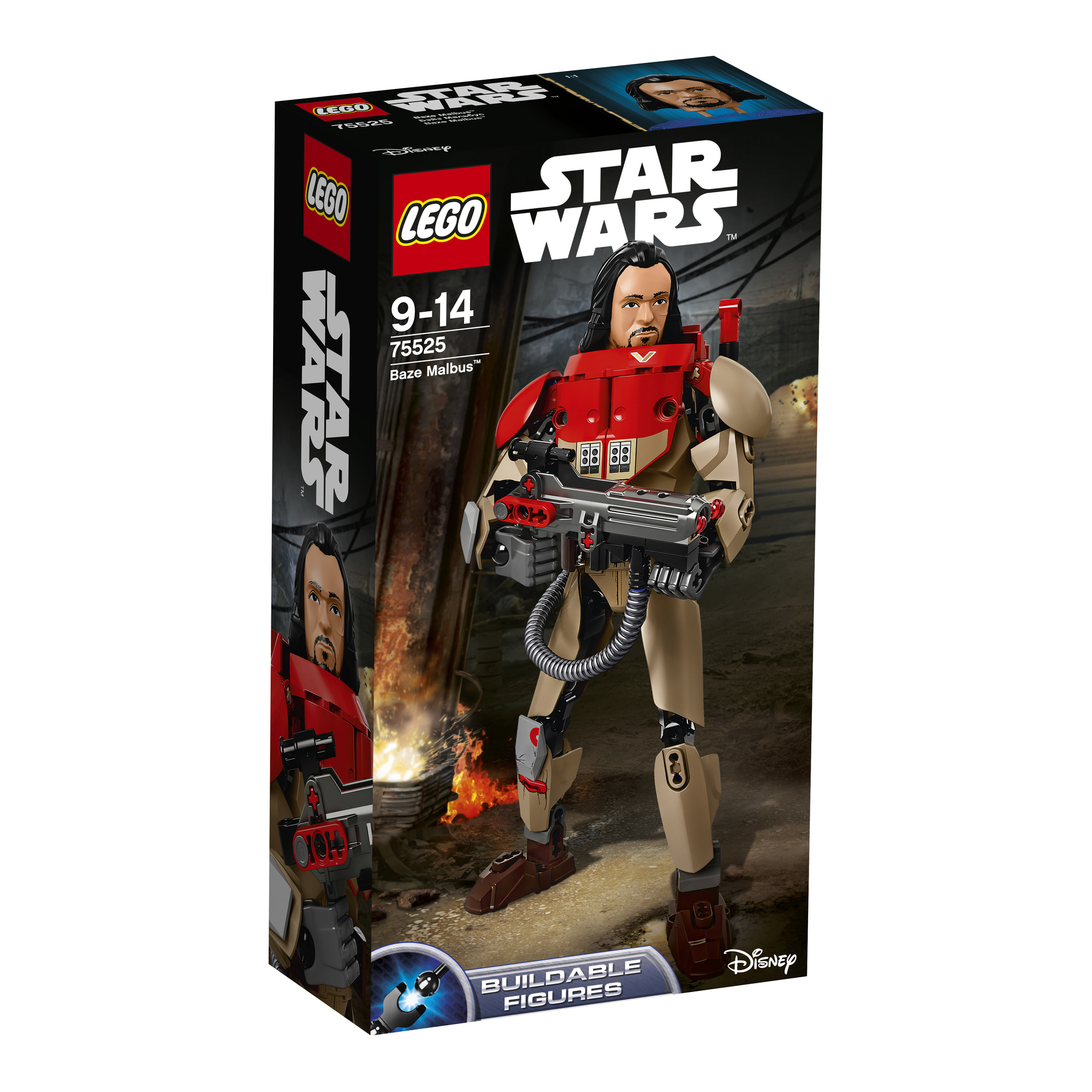 Figurka LEGO Star Wars Baze Malbus do zbudowania ze szczegółowym strojem.