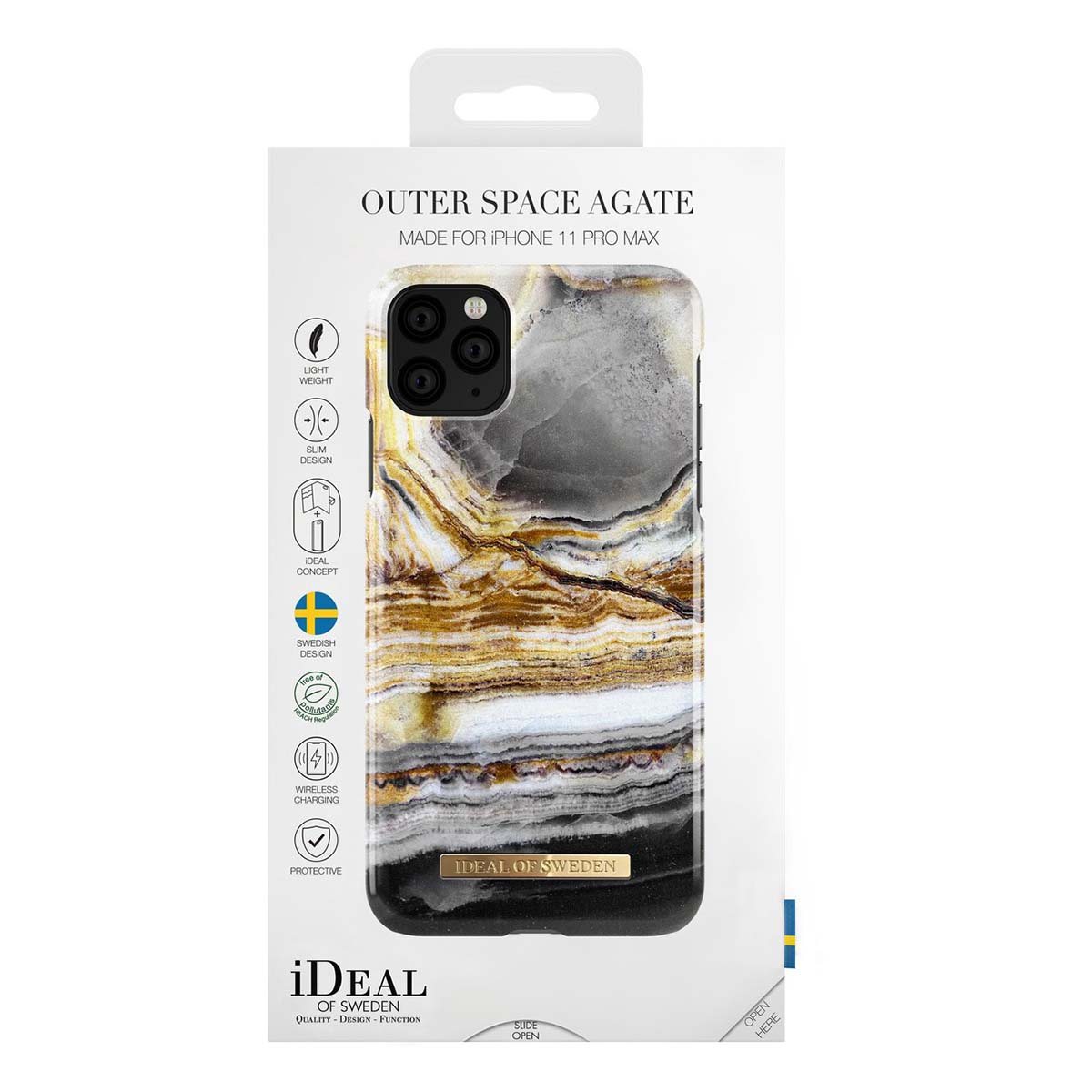 Custodia iPhone 11 Pro Max con motivo Agata Spaziale IDEAL OF SWEDEN.