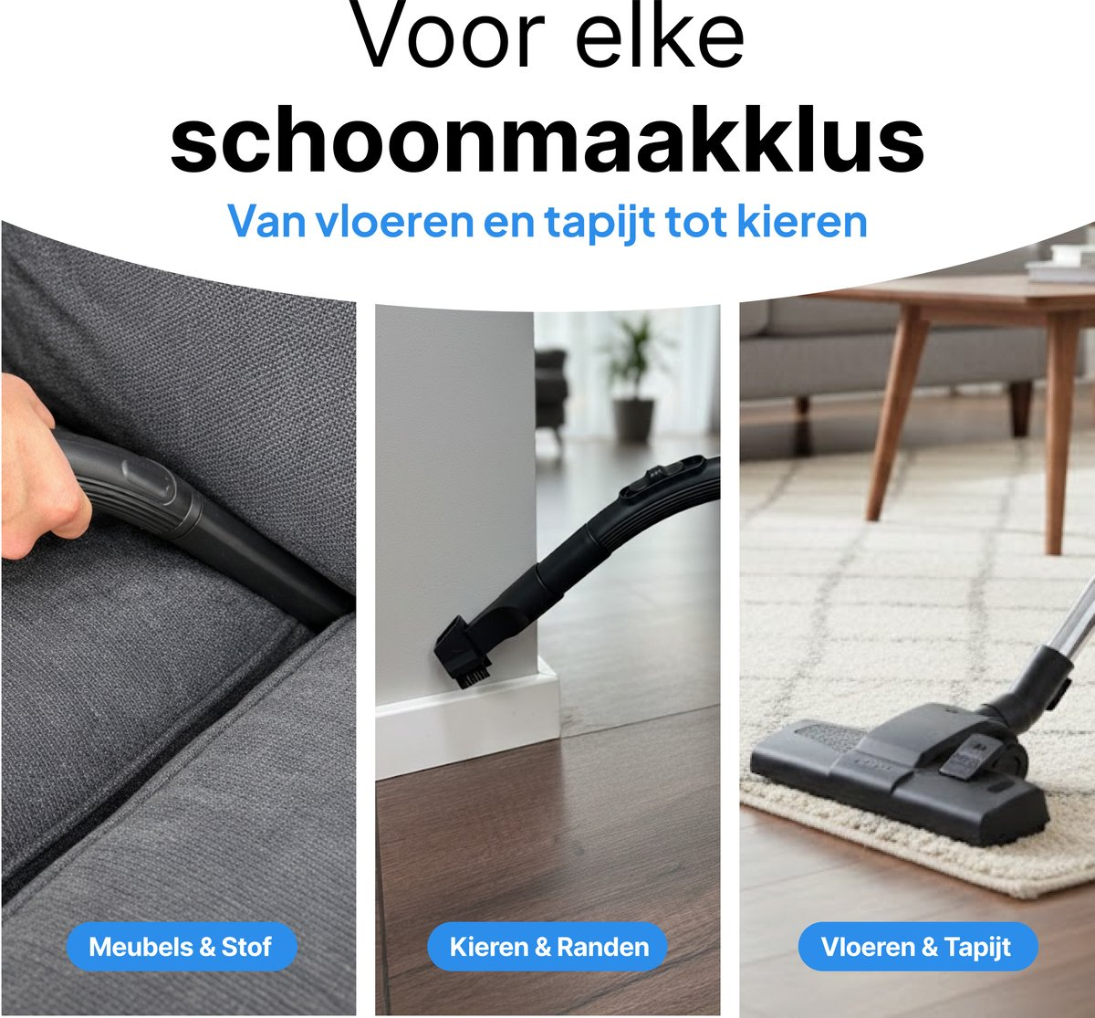 voor 4 stuks stofzuigerfilter, wasbare filters voor Greenote GF50 draadloze stofzuiger vervangende accessoires reserveonderdelen kit, herbruikbaar