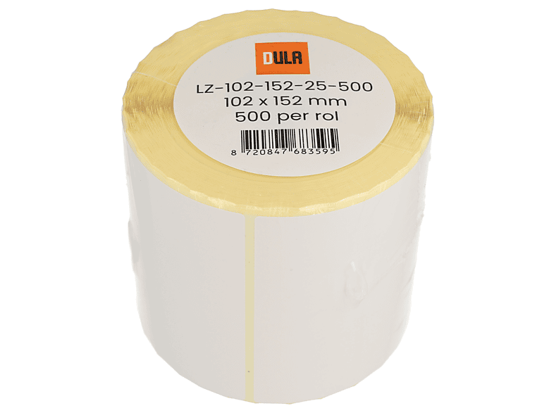 DULA Compatible met Zebra 102x152mm | 500 etiketten - Kern 25mm ...