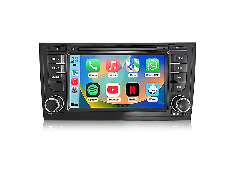AWESAFE Für Audi A6 4B2 4B5 C5 1997-2005 Autoradio, DAB+, FM, Bluetooth ...