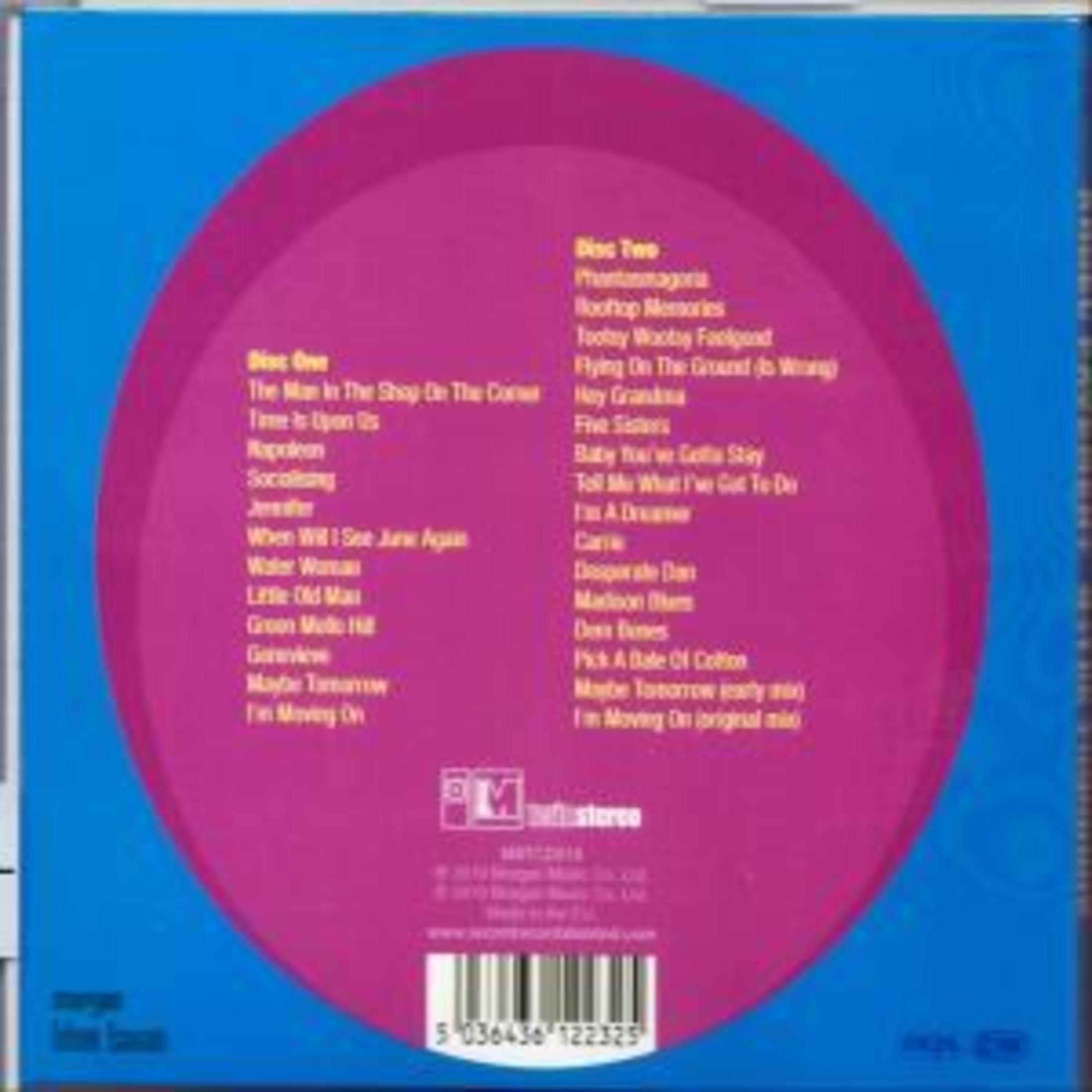 Rückseite einer CD-Hülle mit Titellisten für Disc One und Disc Two.