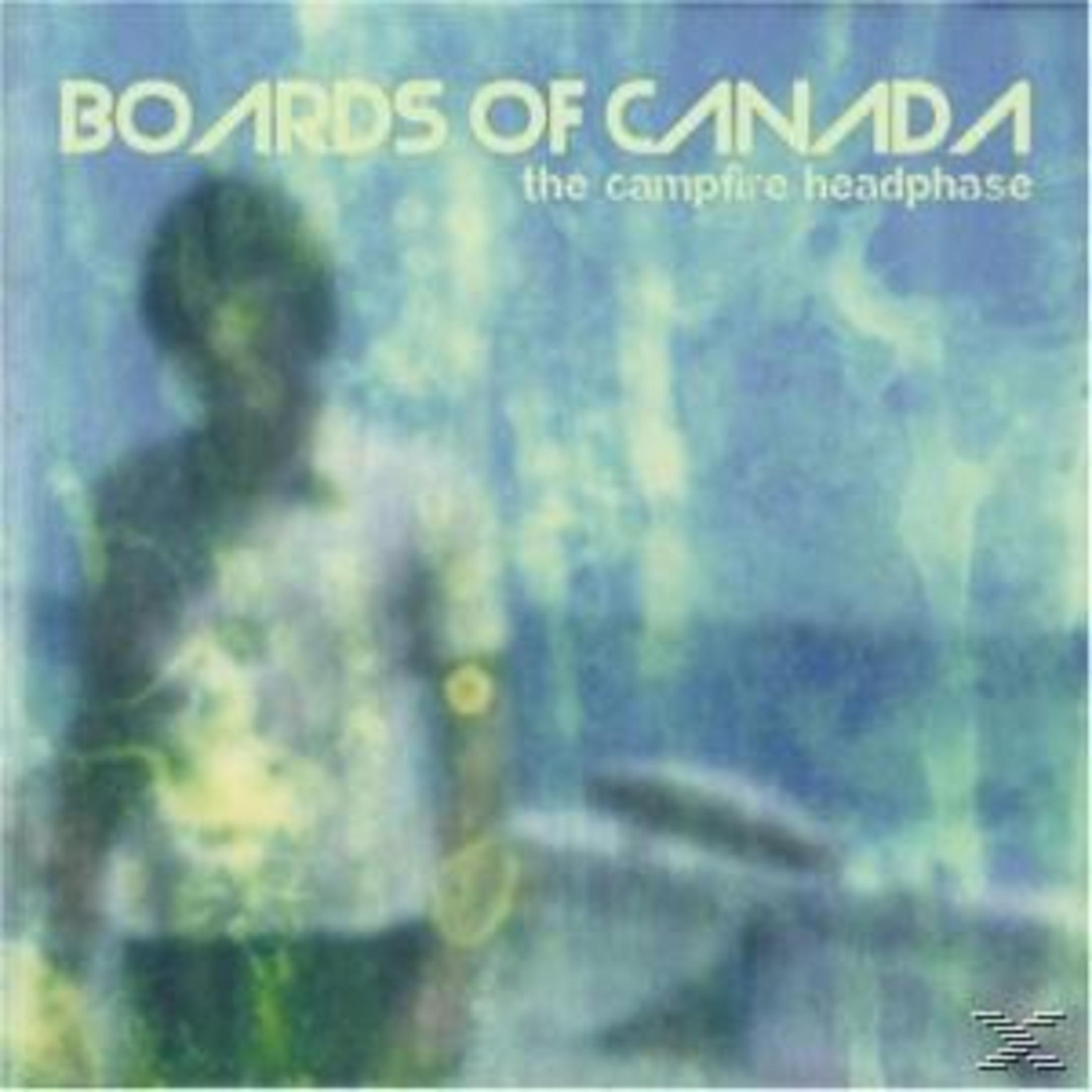 Albumcover mit unscharfem Mann im Vordergrund und "Boards of Canada" Schriftzug.