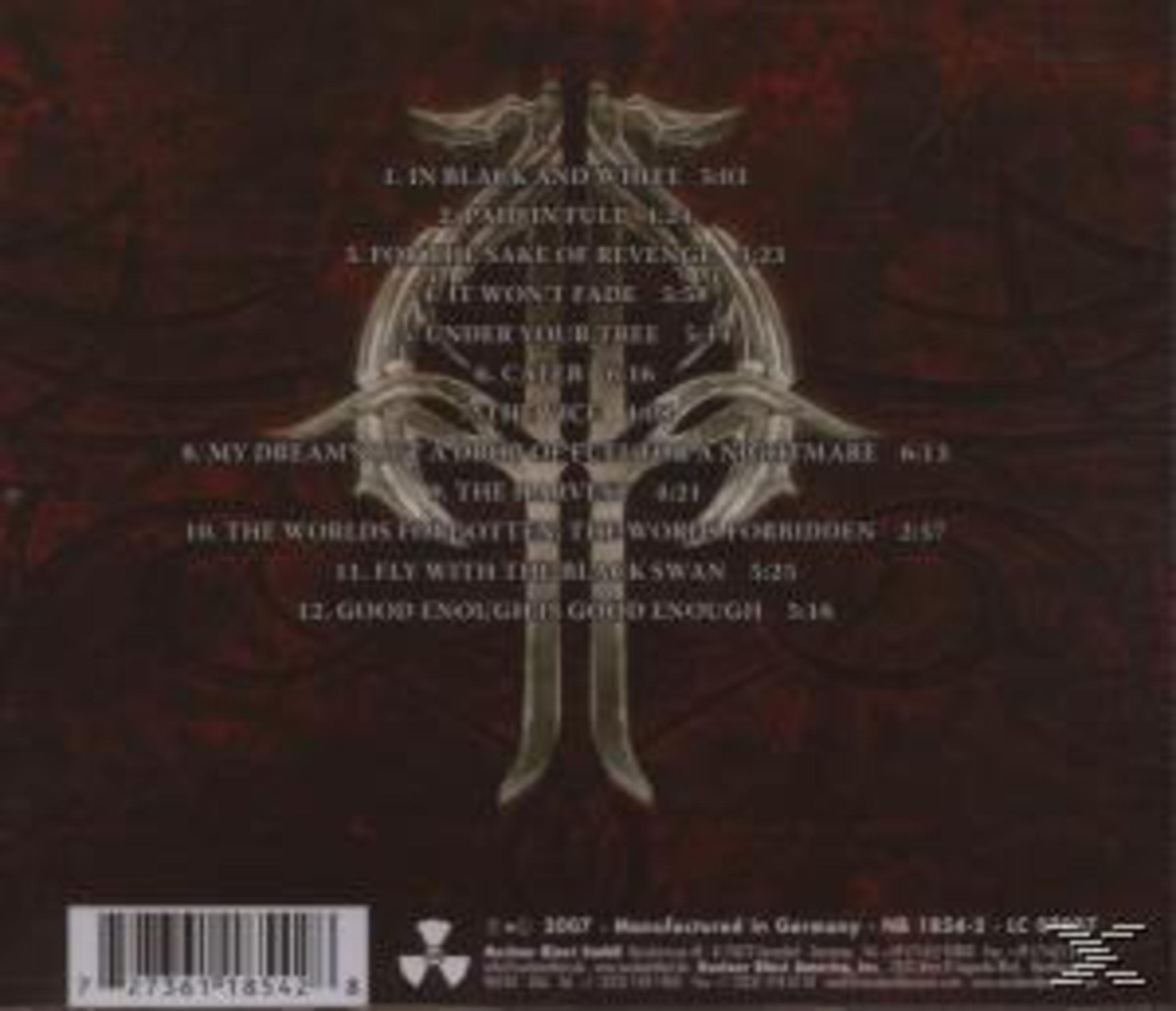 CD-Rückseite mit Songliste und Barcode auf dunklem Hintergrund.