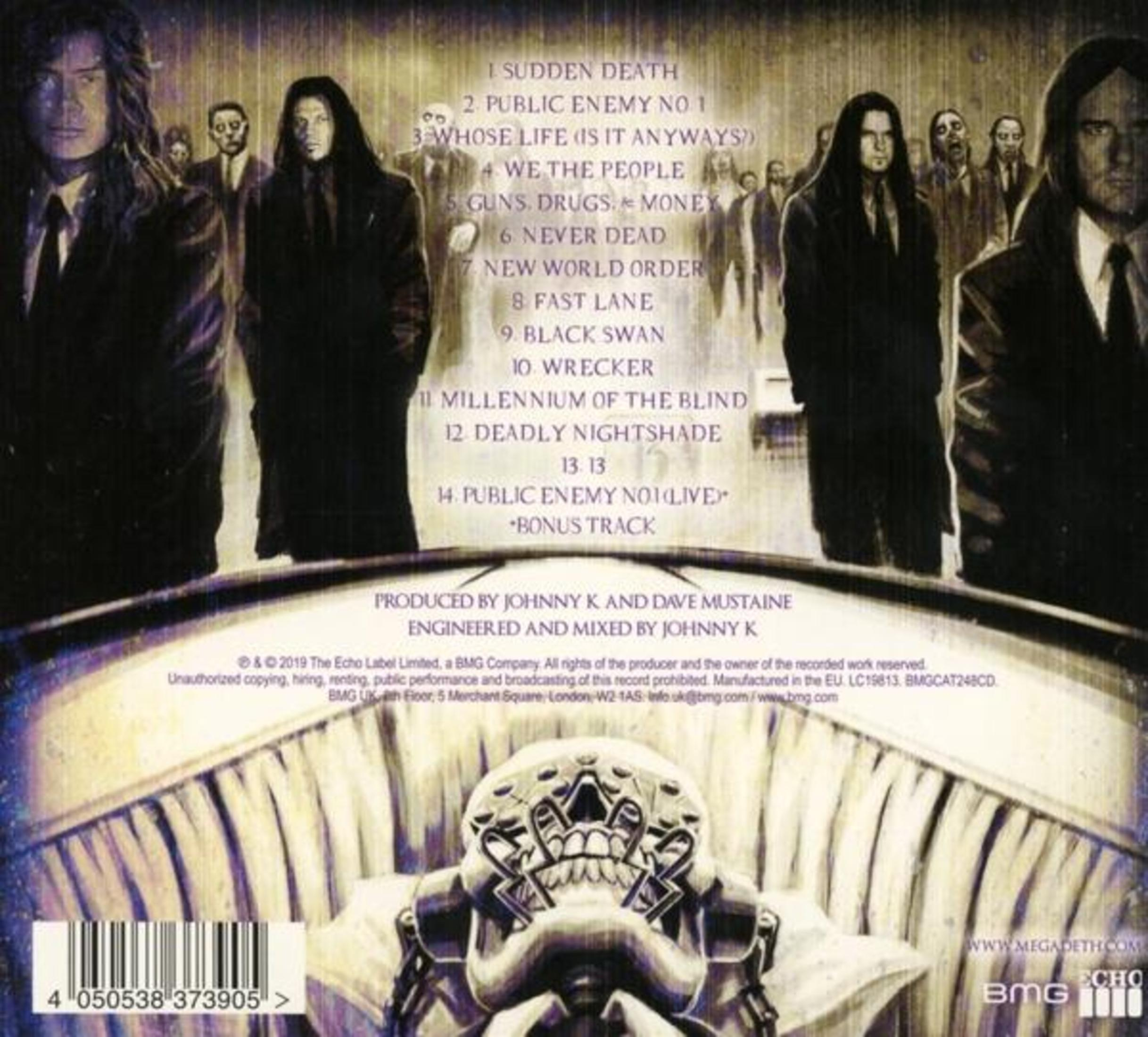 Copertina dell'album con membri della band in abiti scuri e lista delle canzoni.