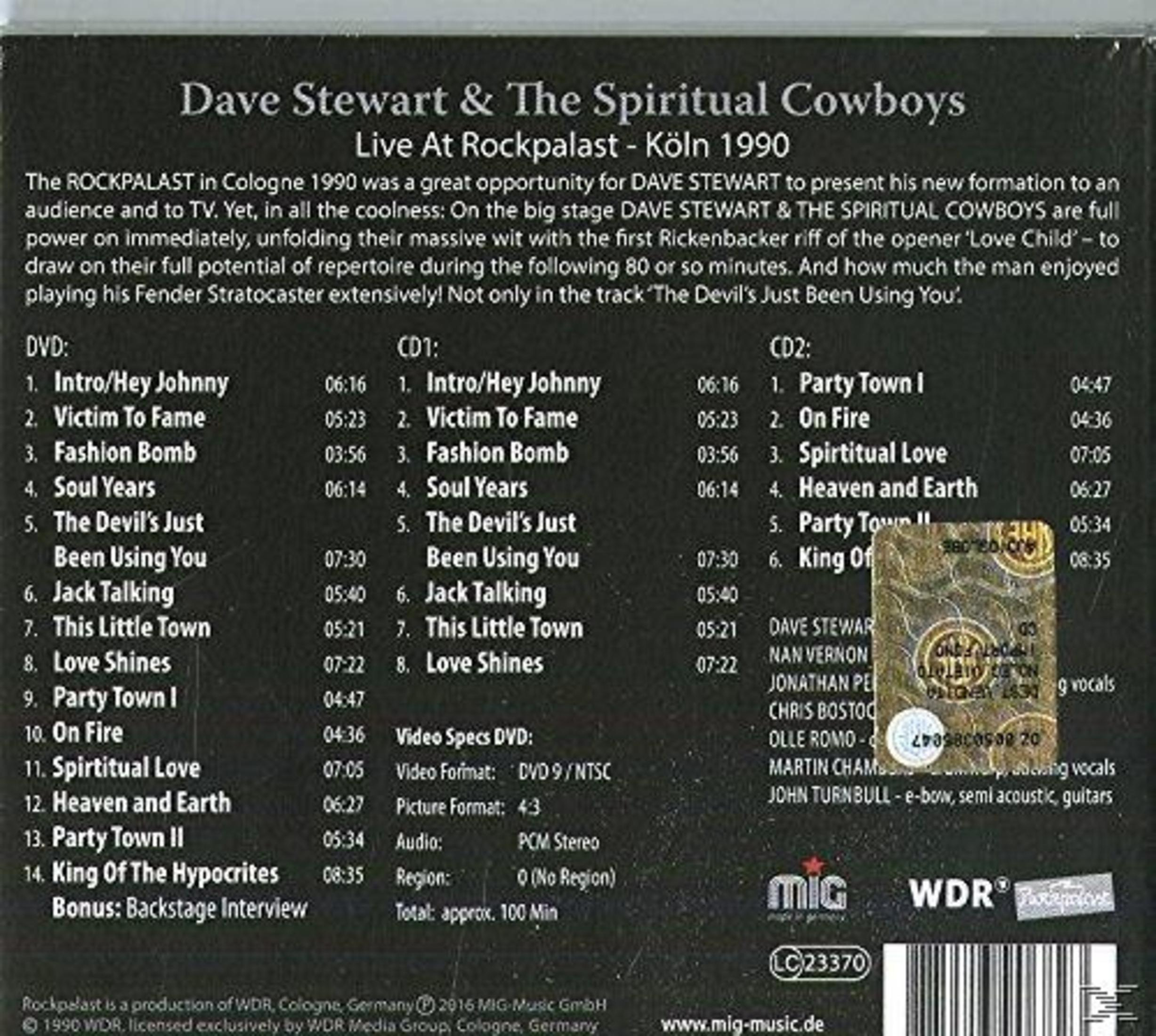 Back of DVD/CD case listing tracks and production info.