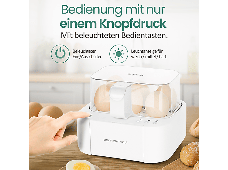EMERIO EB-115560.14 Eierkocher(Anzahl Eier: 6)