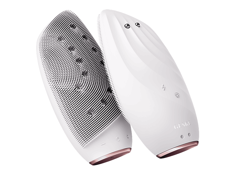 GESKE Termal Temizleme ve Sonic Thermo Facial Brush Face-Lifter Mikro Akım Yüz Sıkılaştırma Cihazı Beyaz