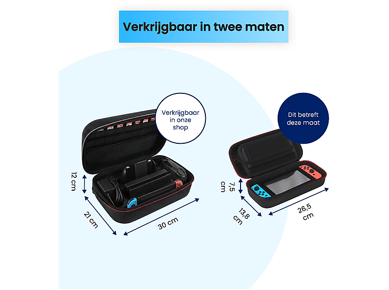 2BEFUN Nintendo Switch OLED Switch case geschikt voor Nintendo