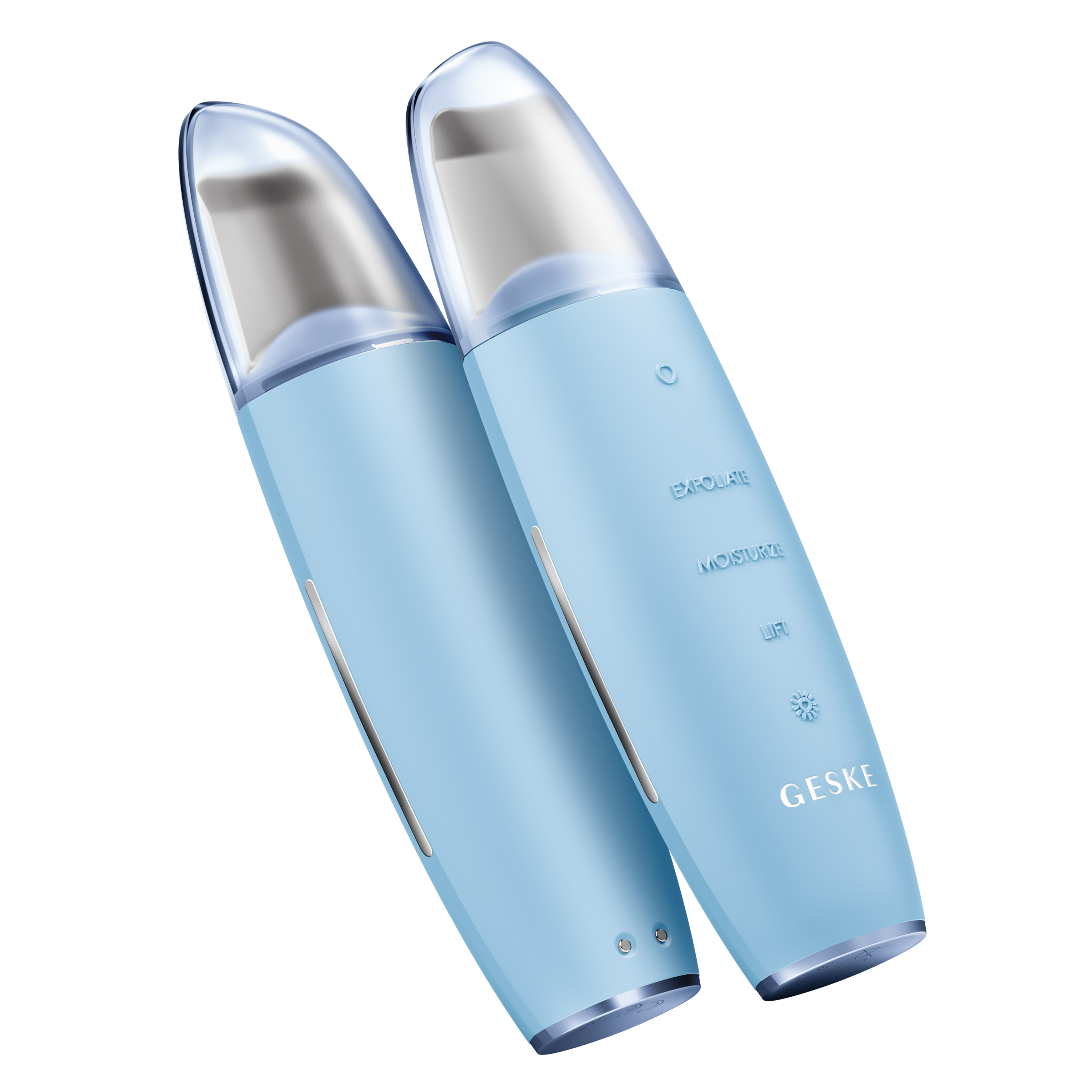 GESKE Titreşimli, Mikro Akım MicroCurrent Skin Scrubber & Blackhead Siyah Nokta Temizleme Cihazı Beyaz