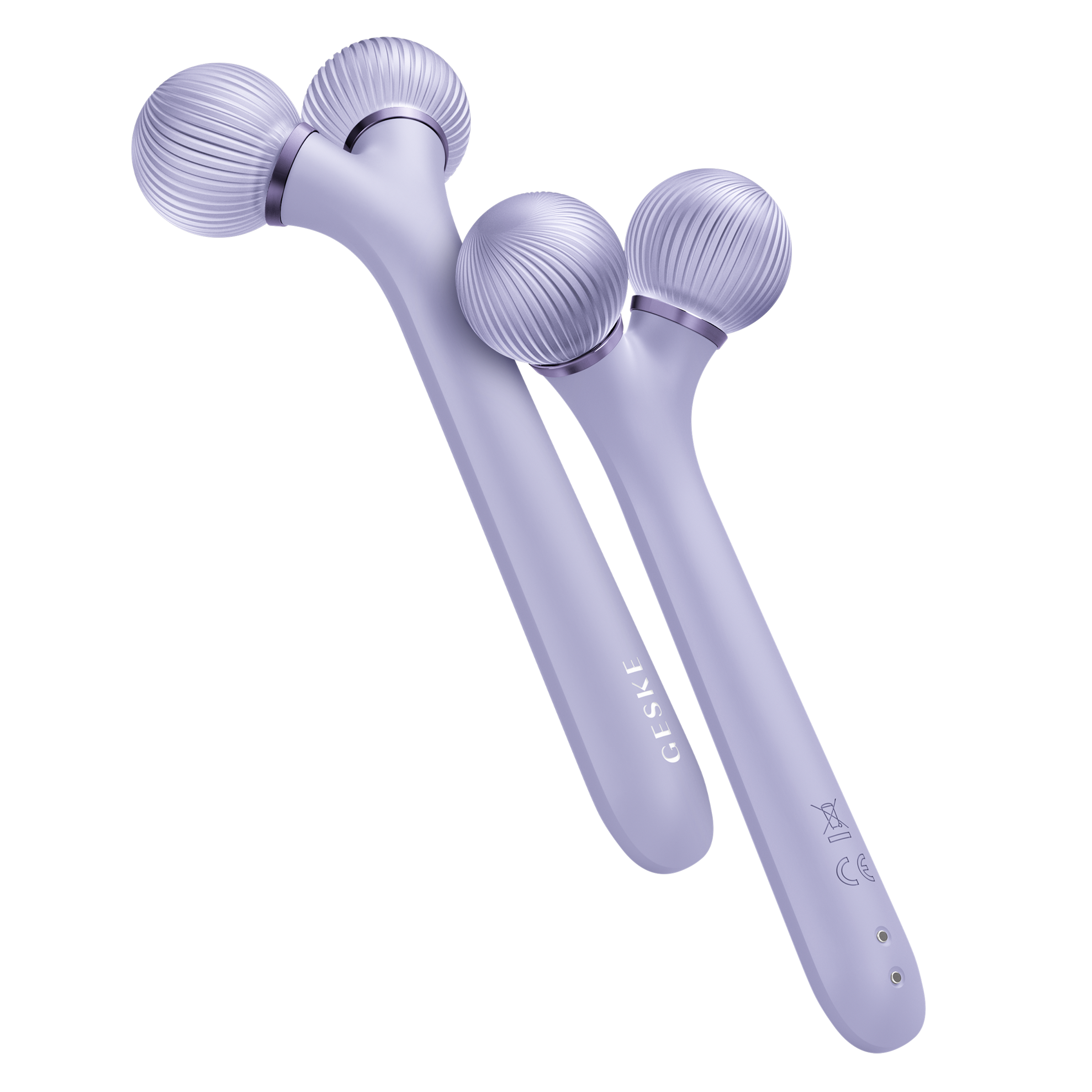 GESKE Titreşimli Sonic Facial Roller Güzellik Cihazı Beyaz