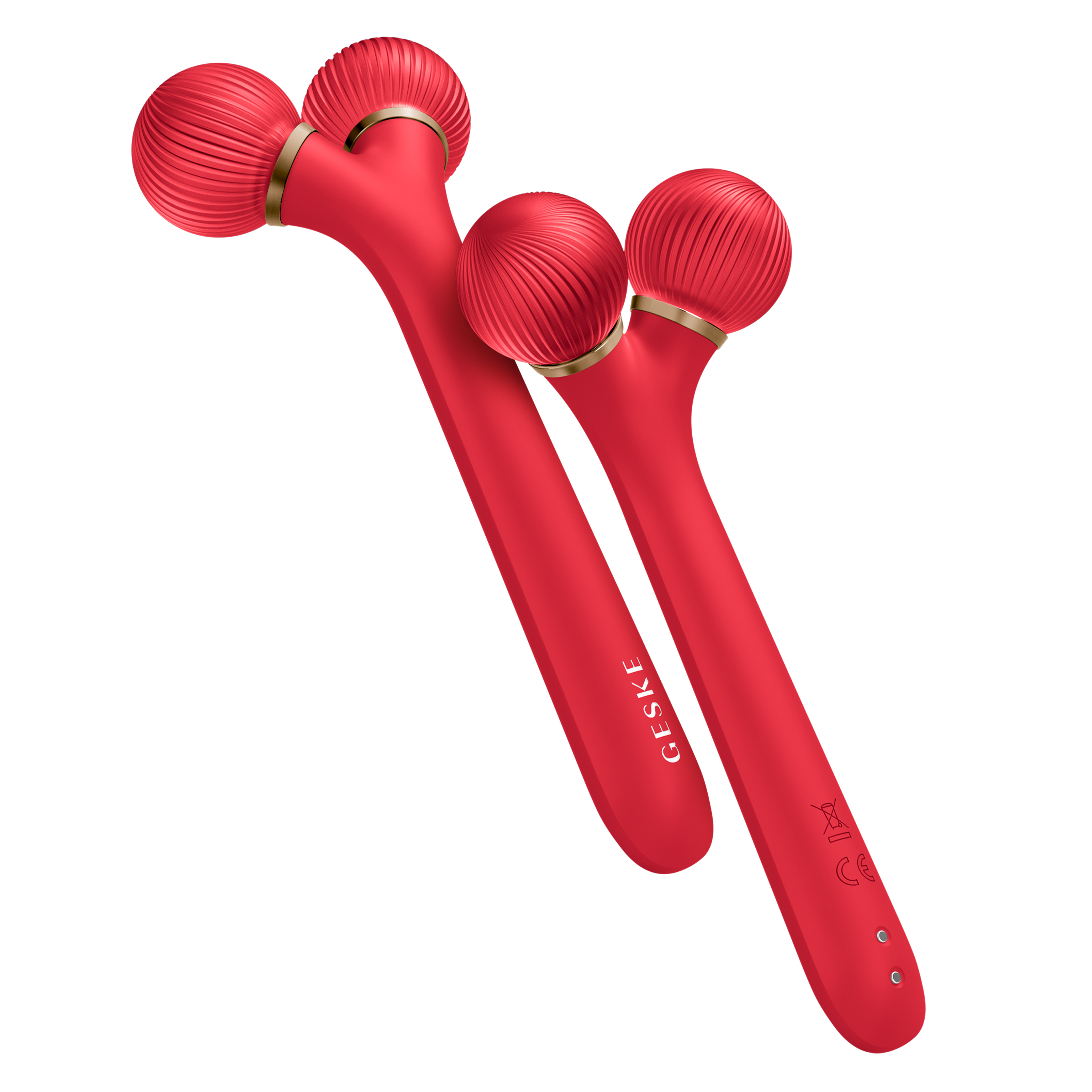 GESKE Titreşimli Sonic Facial Roller Güzellik Cihazı Beyaz