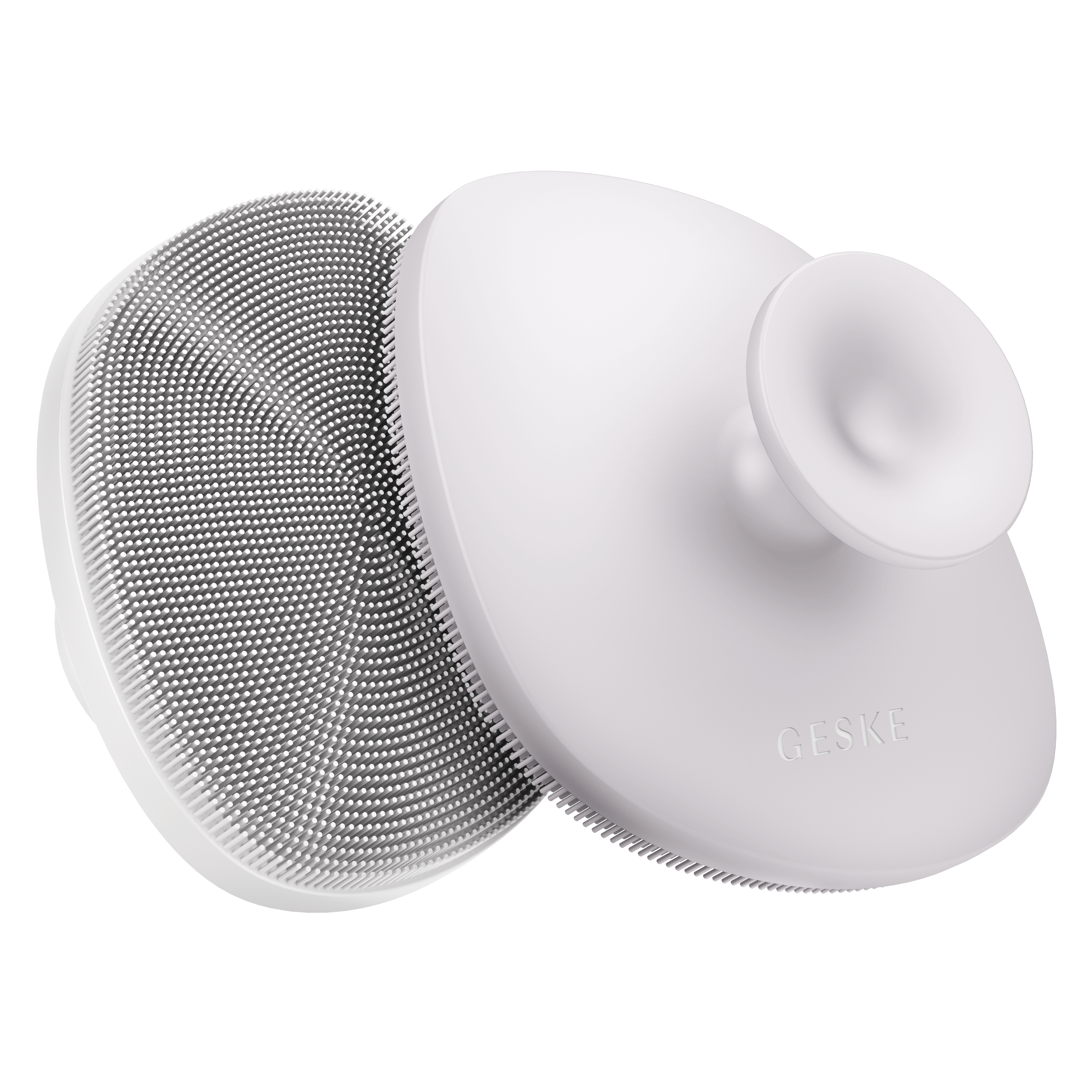 GESKE Yumuşak Silikonlu Body Brush Vücut Temizleme Fırçası Beyaz