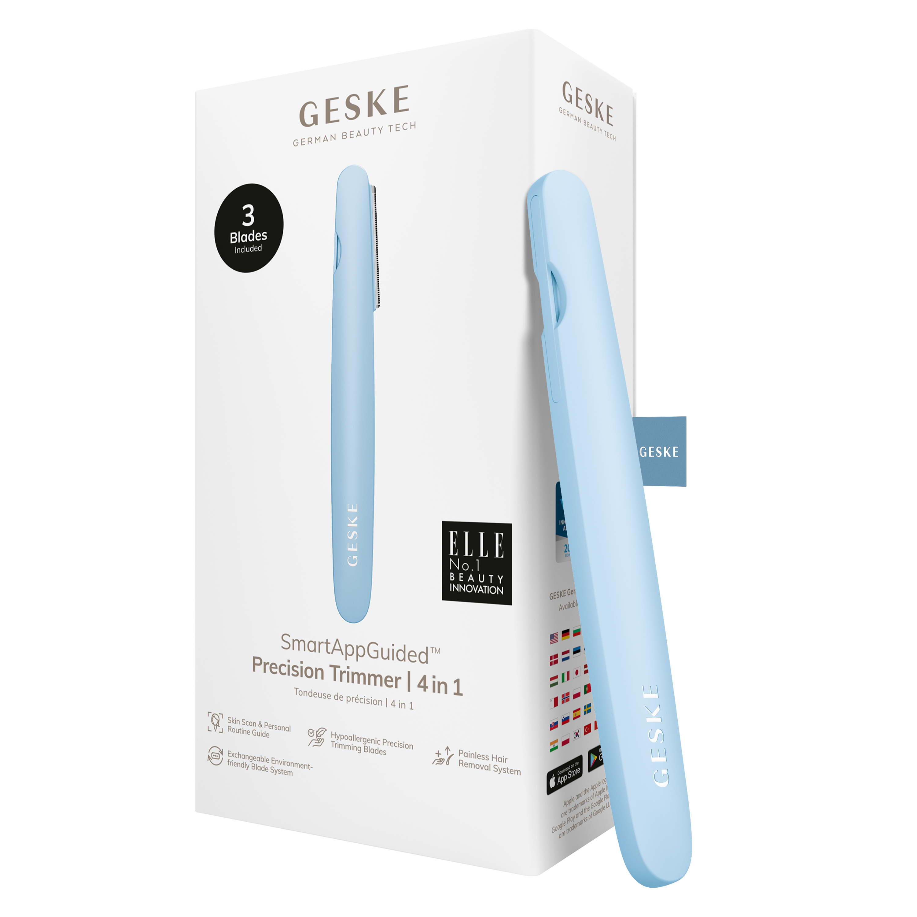 GESKE Precision Trimmer Yüz Usturası Beyaz