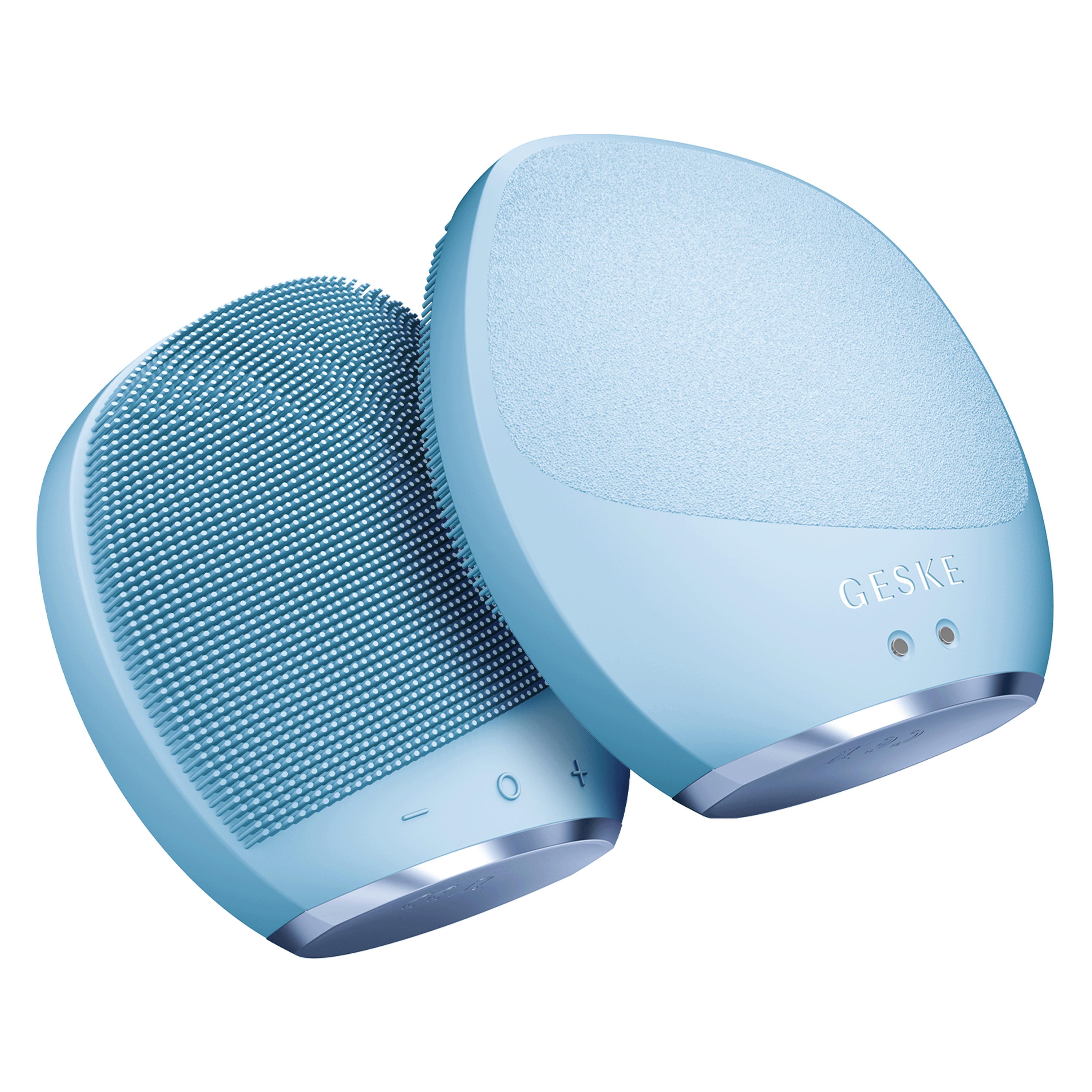 GESKE Titreşimli Sonic Body Brush & Intensive Exfoliator Masaj ve Temizleme Cihazı Lacivert
