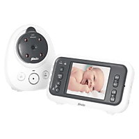 MediaMarkt ALECTO Video-babyfoon met 2,8" kleurenscherm Wit / Antraciet Babyfoon met Camera aanbieding