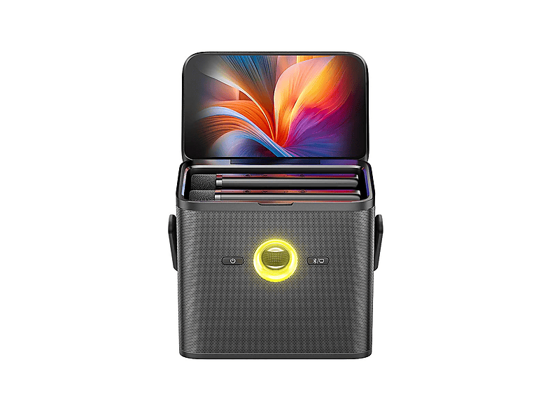 IKARAO Partybox Shell S3 80W Karaoke Bluetooth Hoparlör Seti Siyah