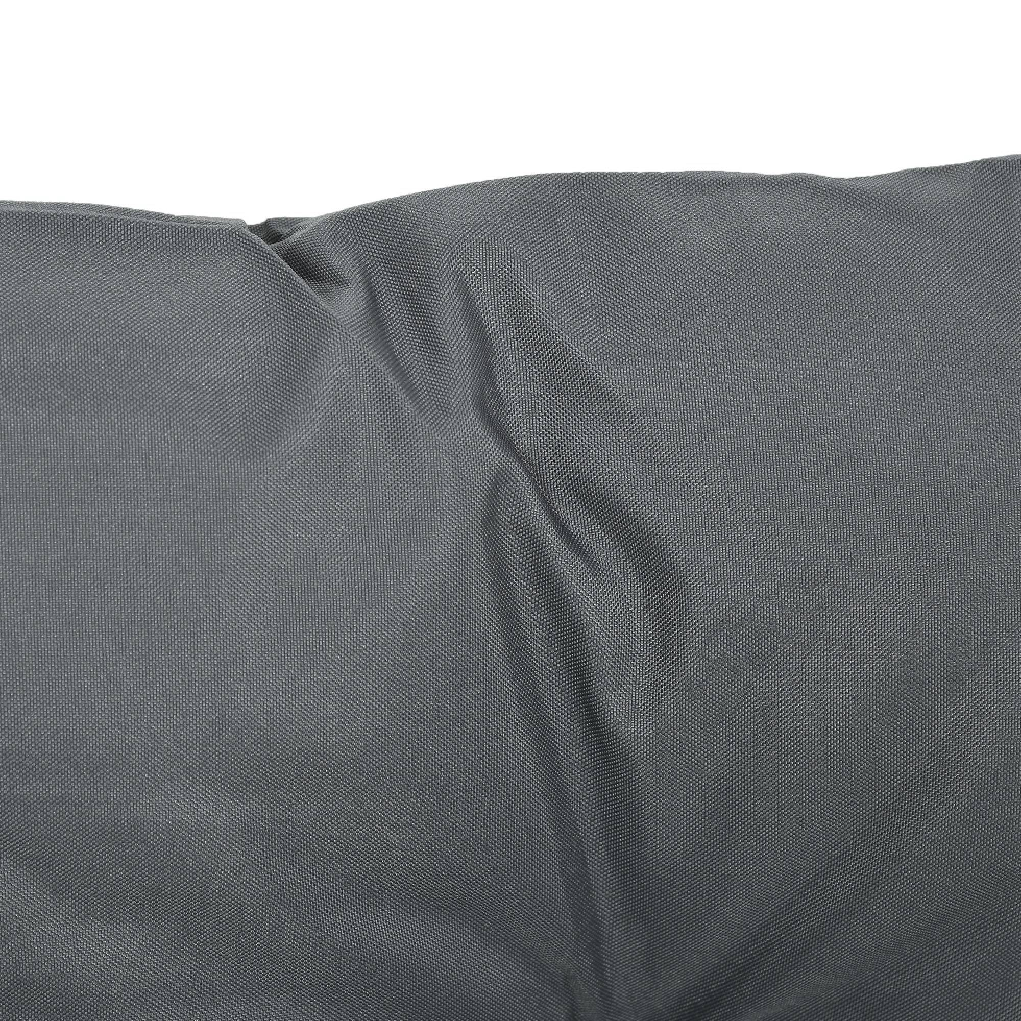 Tessuto grigio scuro con texture ondulata e motivo fine.