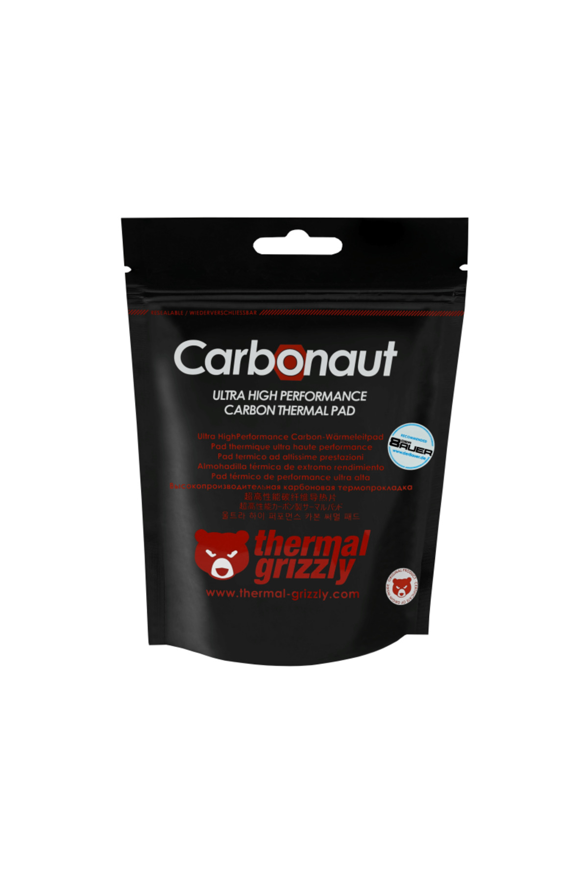 Opakowanie podkładki termicznej Carbonaut Ultra High Performance Carbon.