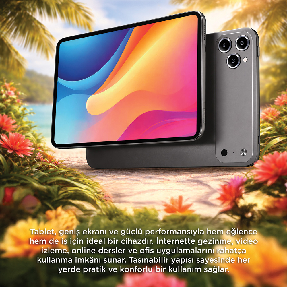 TORIMA Kalem Klavye Mouse Full Set SIM Kartlı BTK Kayıtlı T17 Pro Max 0 inç 0 GB Tablet Gri