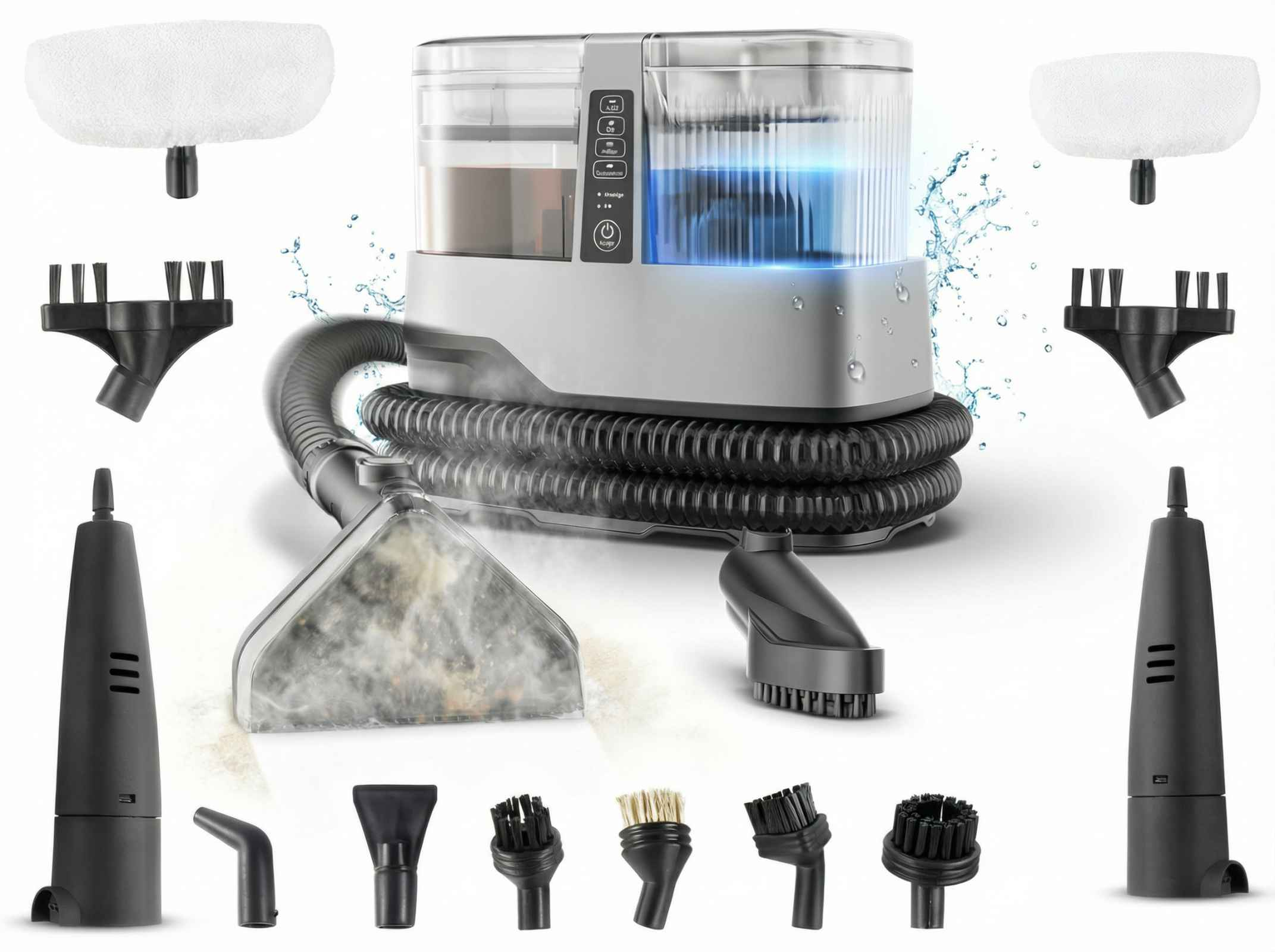 dampfreiniger mit vibration MAXXMEE Bodentuch für Dampfbesen Vibration - 2er-Set main image 1
