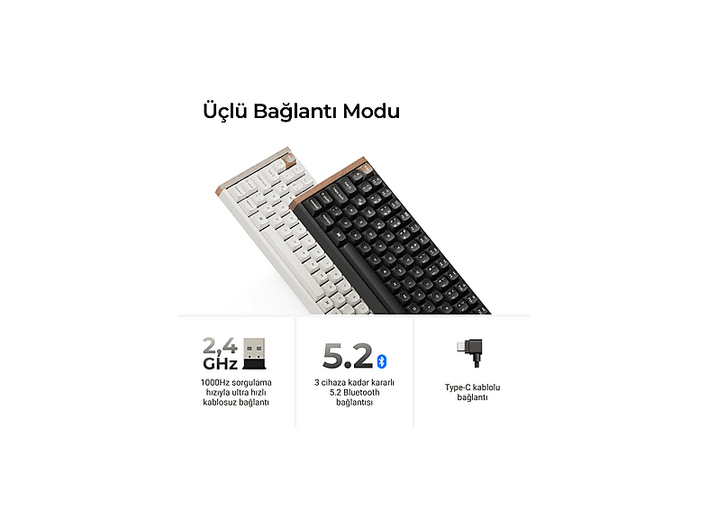 KEYCHRON K2 HE Special Edition Siyah %75 Gateron Magnetic Nebula