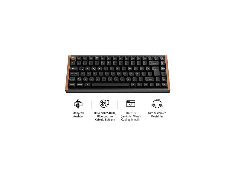 KEYCHRON K2 HE Special Edition Siyah %75 Gateron Magnetic Nebula