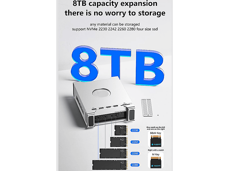CODEGEN Mac Mini M4/M4 Pro 9 in 1 Type-C NVME SSD Çevirici Stand