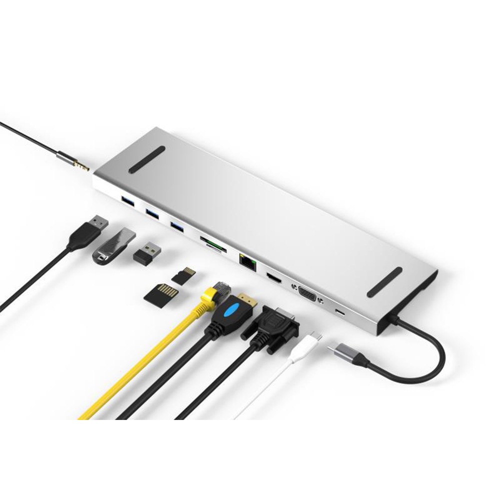 CODEGEN Type-C - 10 in 1 Macbook Notebook Çevirici Stand Dock İstasyonu CDG-CNV80