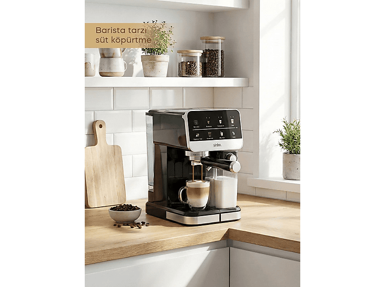 SINBO SCM-2996 Pro Cappuccino Latte Espresso 20 Bar 1.5l