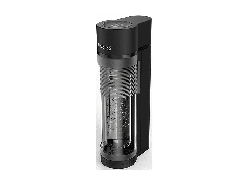 MYSODAPOP LOGAN BLACK Wassersprudler mit 3 Flaschen Schwarz matt