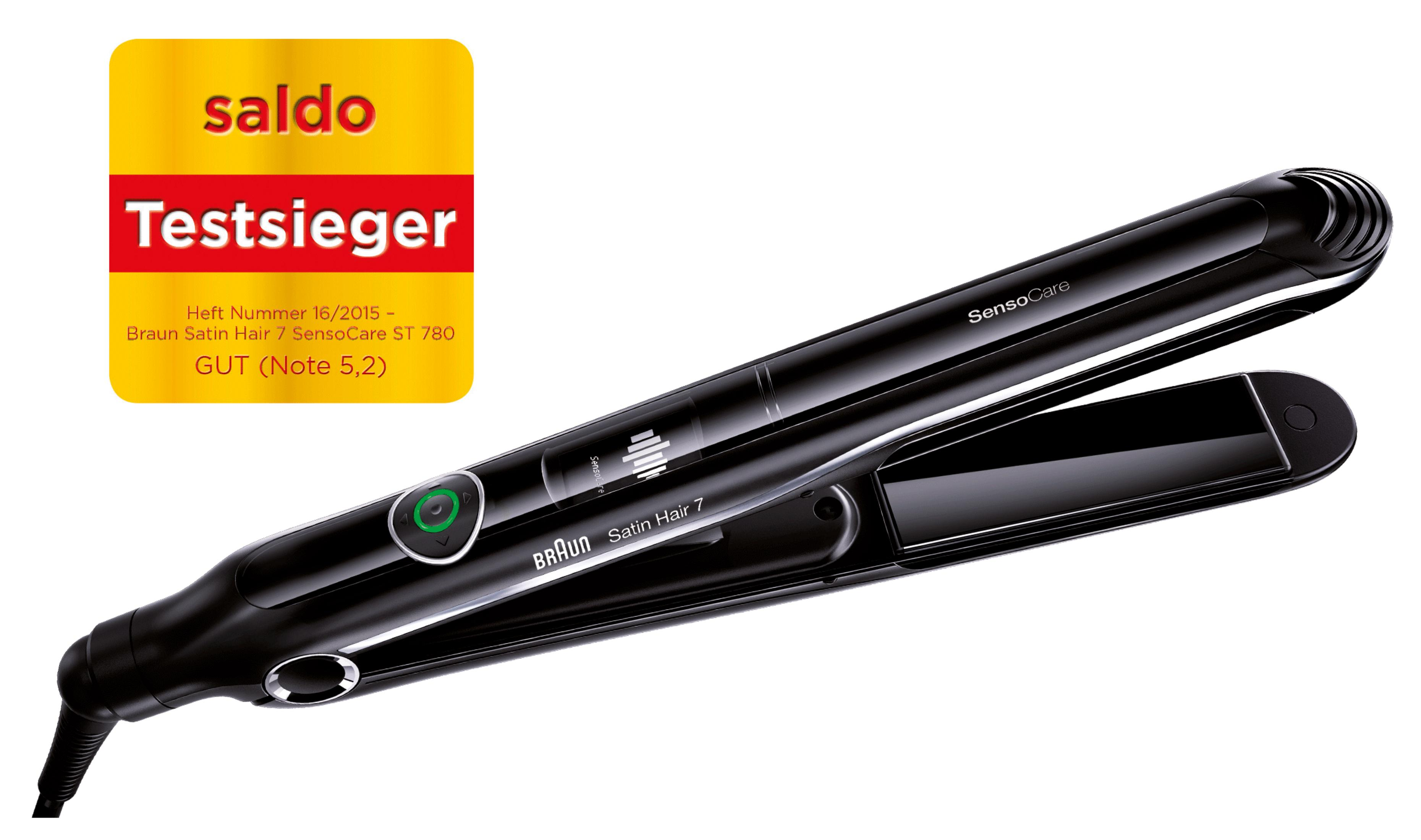 Biacciastelli per capelli Braun Satin Hair 7 neri con sigillo "Testsieger".