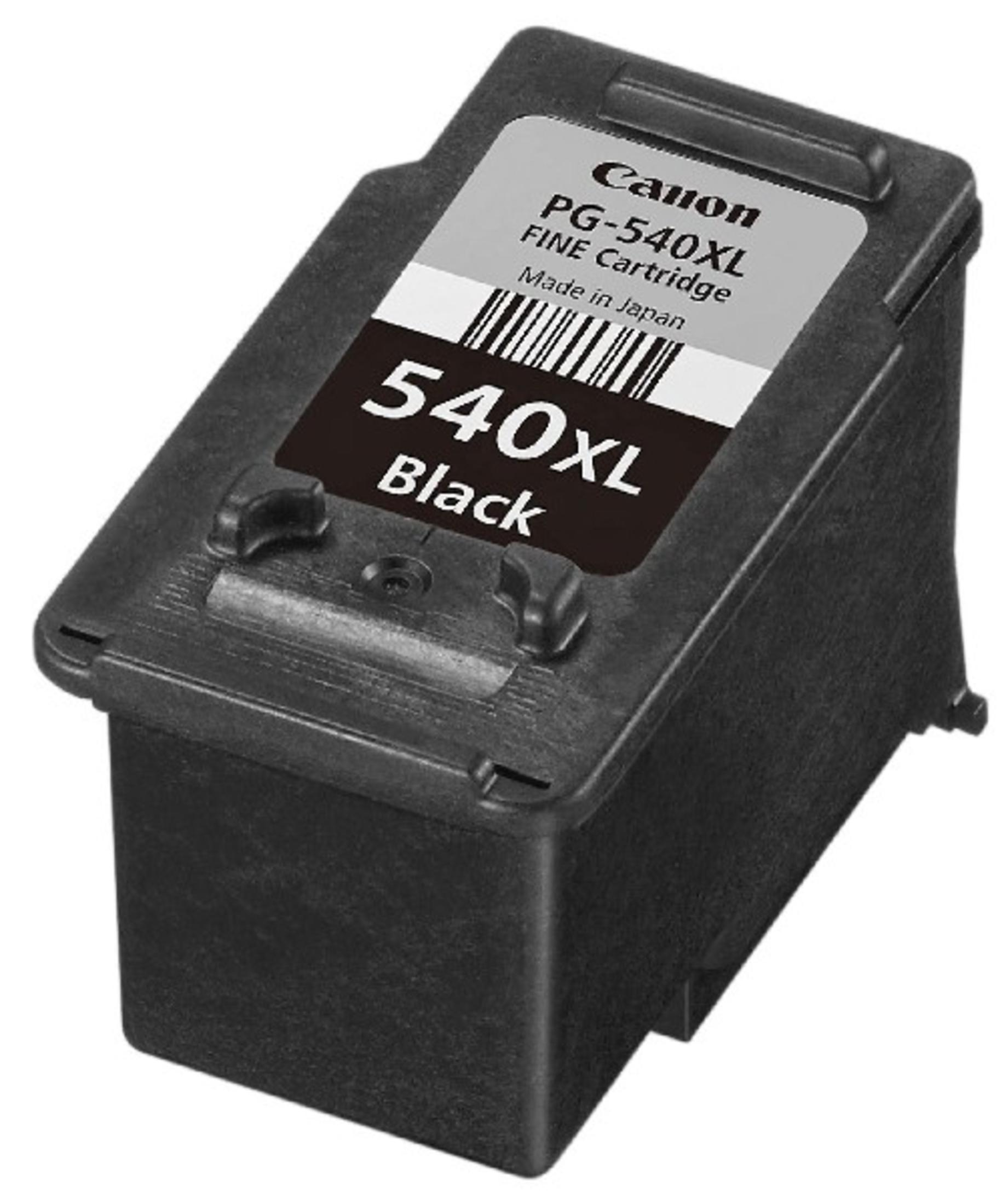 Cartuccia d'inchiostro nera Canon PG-540XL con codice a barre.