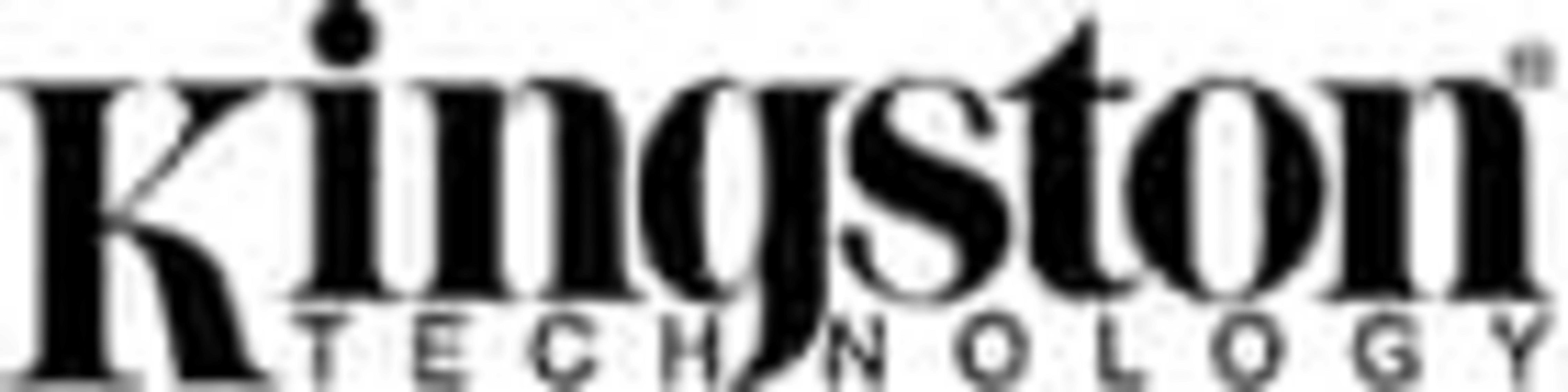 Logo Kingston Technology. Czarny tekst na białym tle.