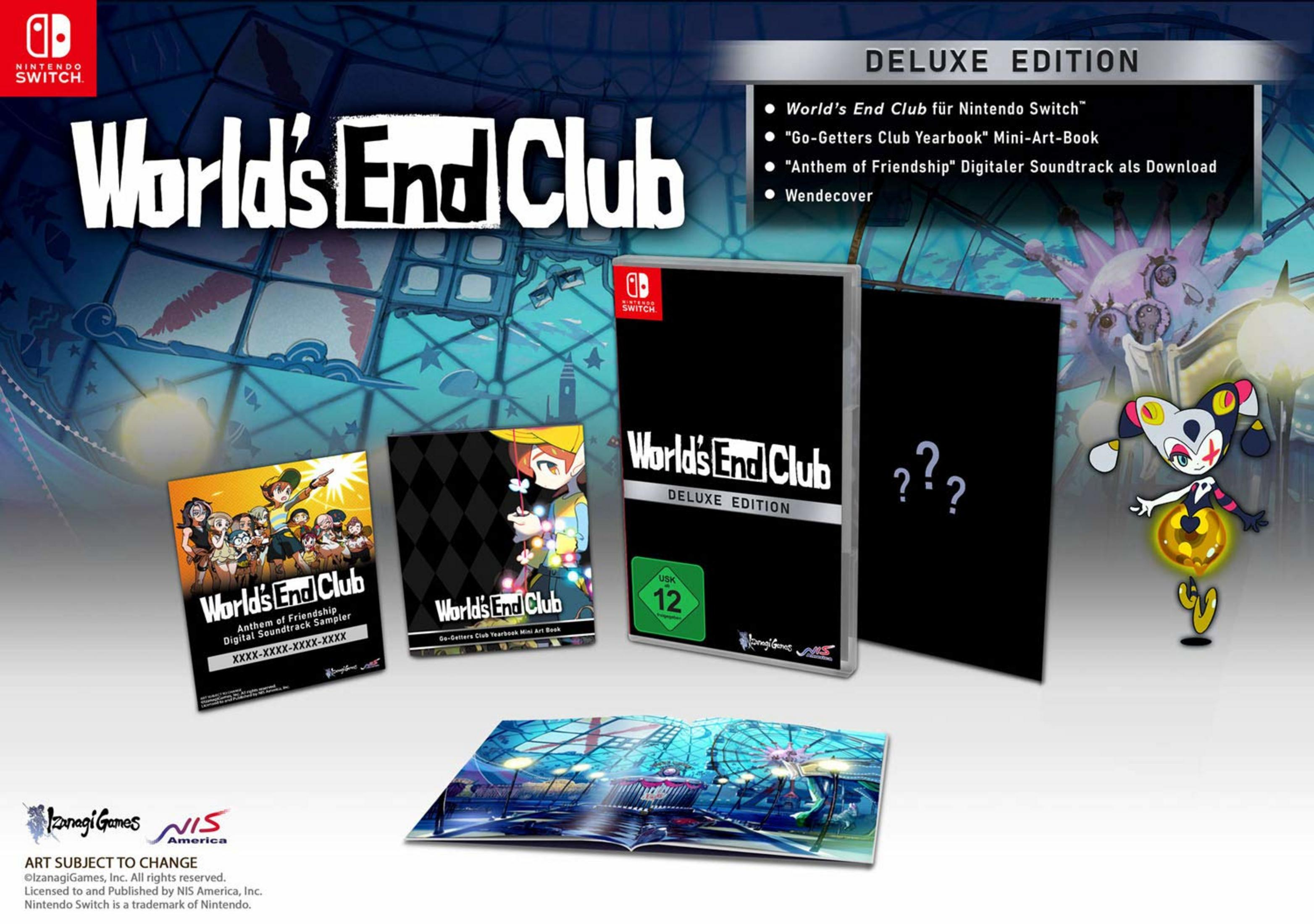 World's End Club Deluxe Edition für Nintendo Switch, mit Artbook und Soundtrack.
