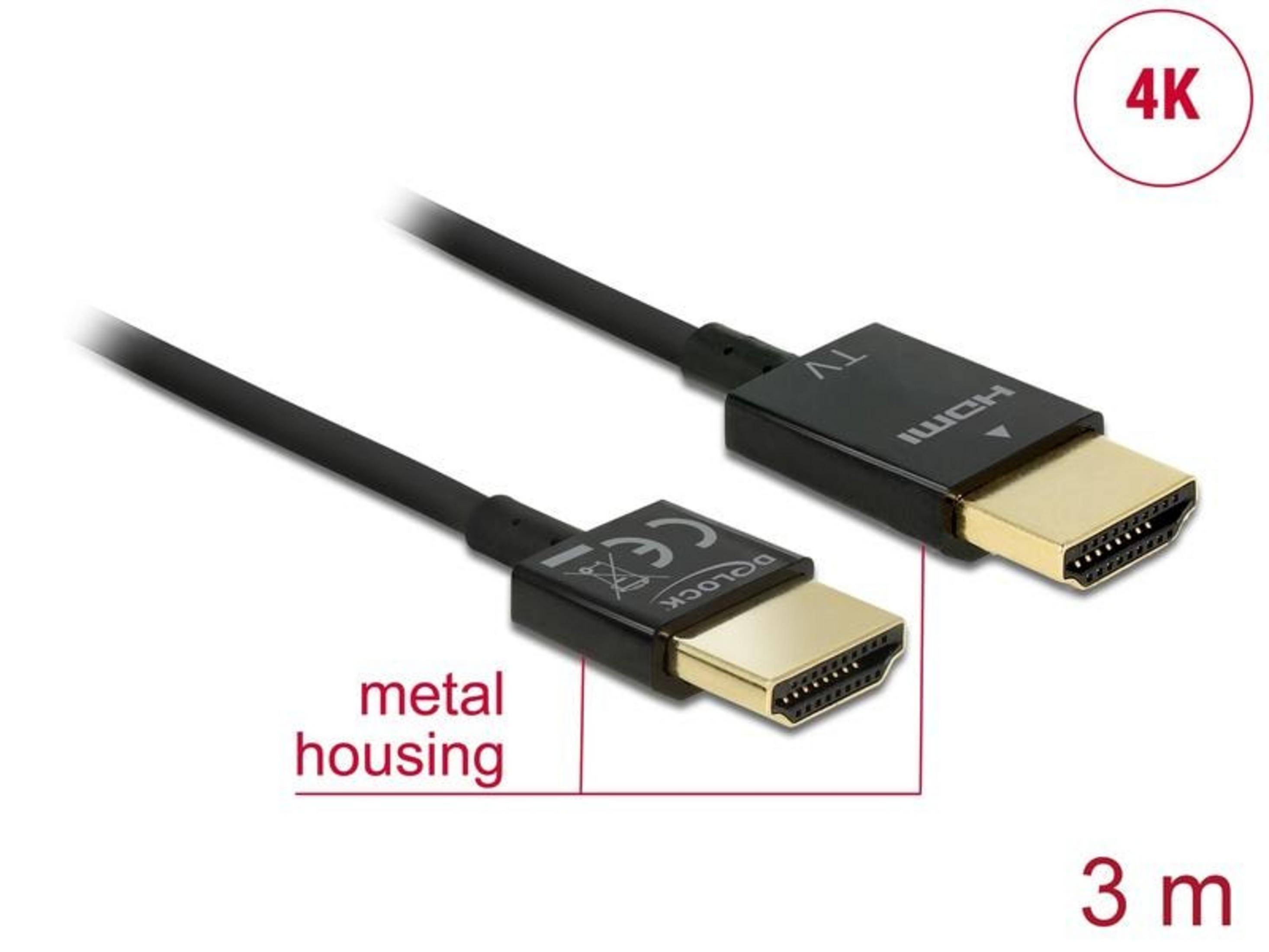 Ein 3m HDMI-Kabel mit 4K-Unterstützung und Metallgehäuse.