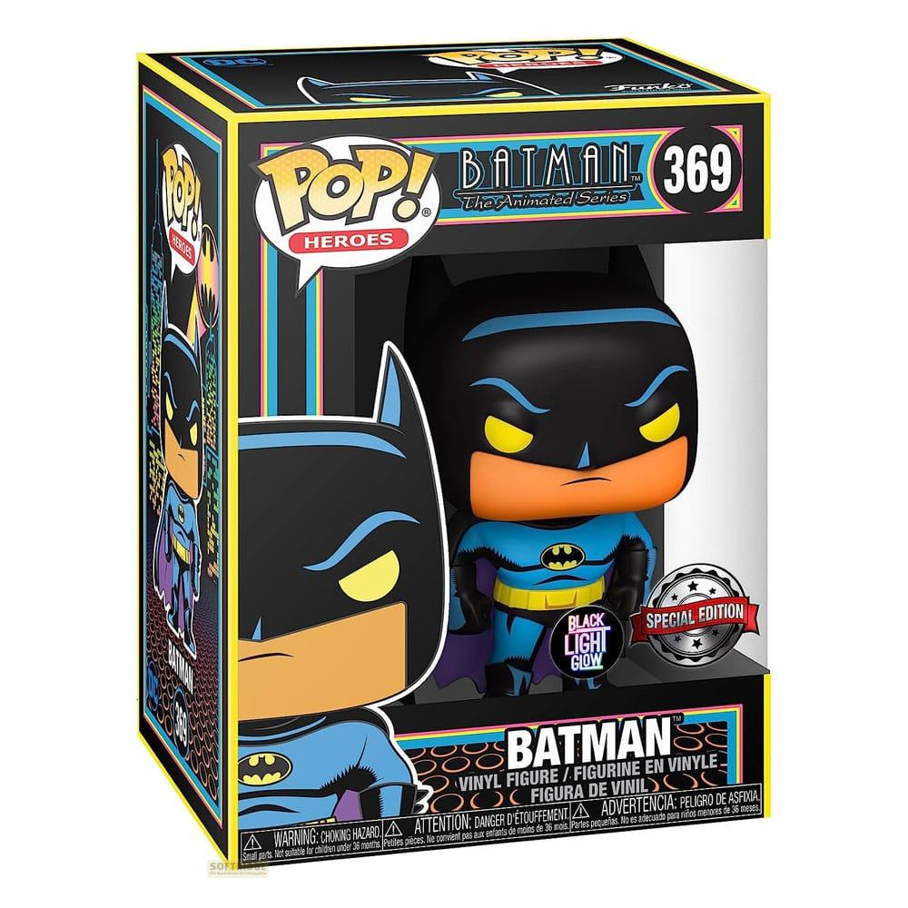 Figura de vinilo Funko Pop de Batman de la Serie Animada, brilla en la oscuridad.