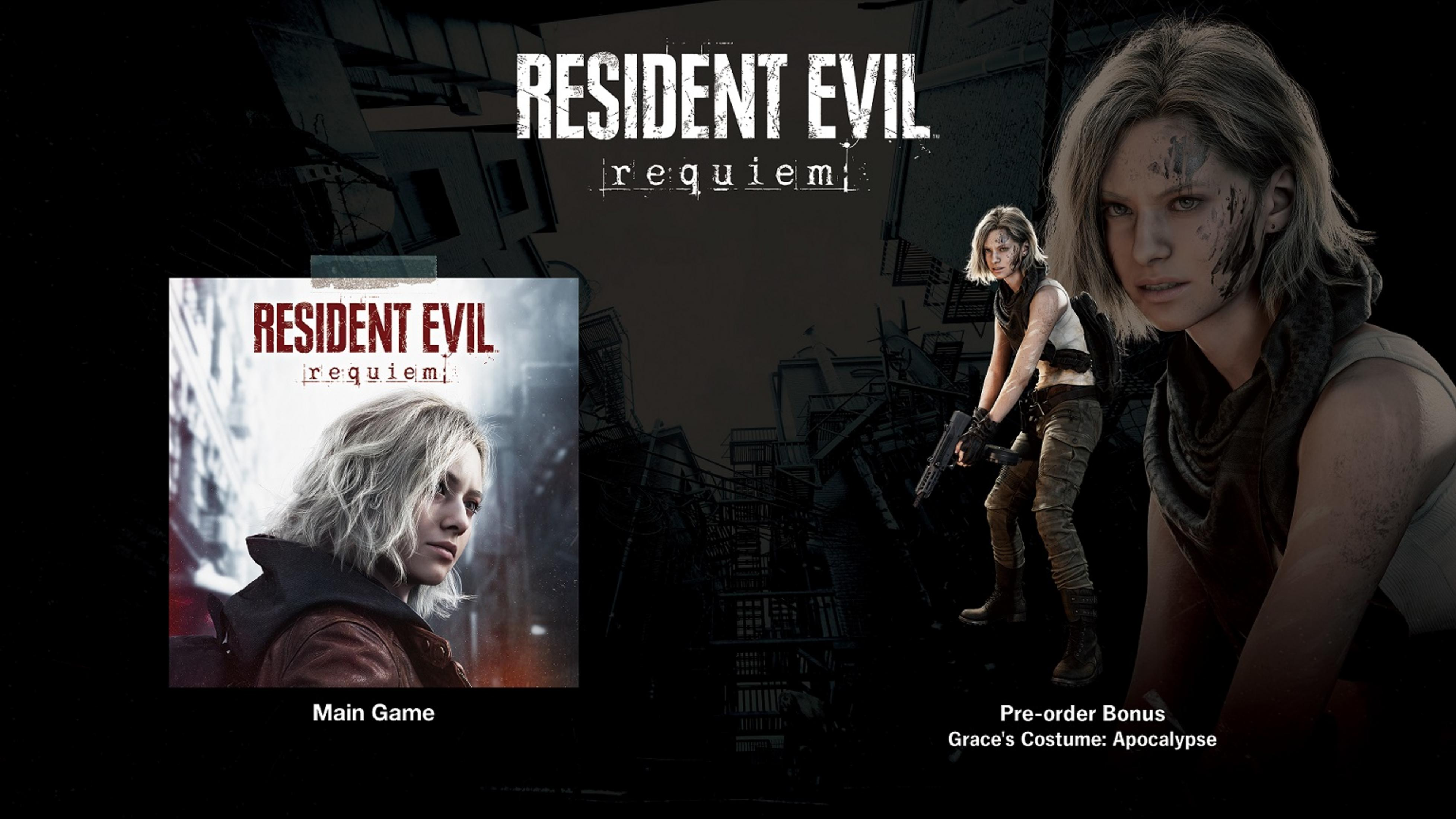 Resident Evil Requiem: Hauptspiel und Grace's Kostüm "Apokalypse".