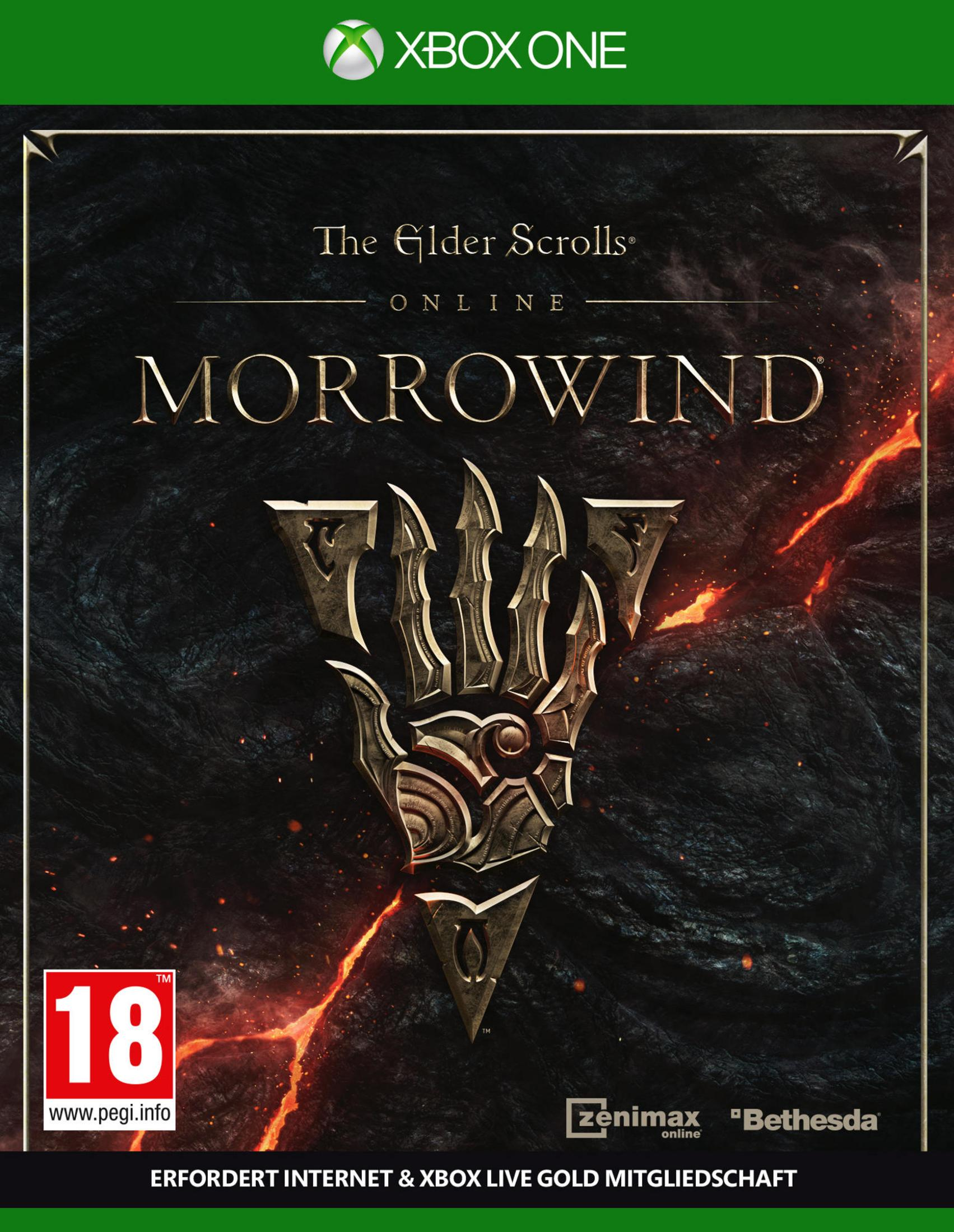 Xbox One Hülle für 'The Elder Scrolls Online: Morrowind' mit PEGI 18.