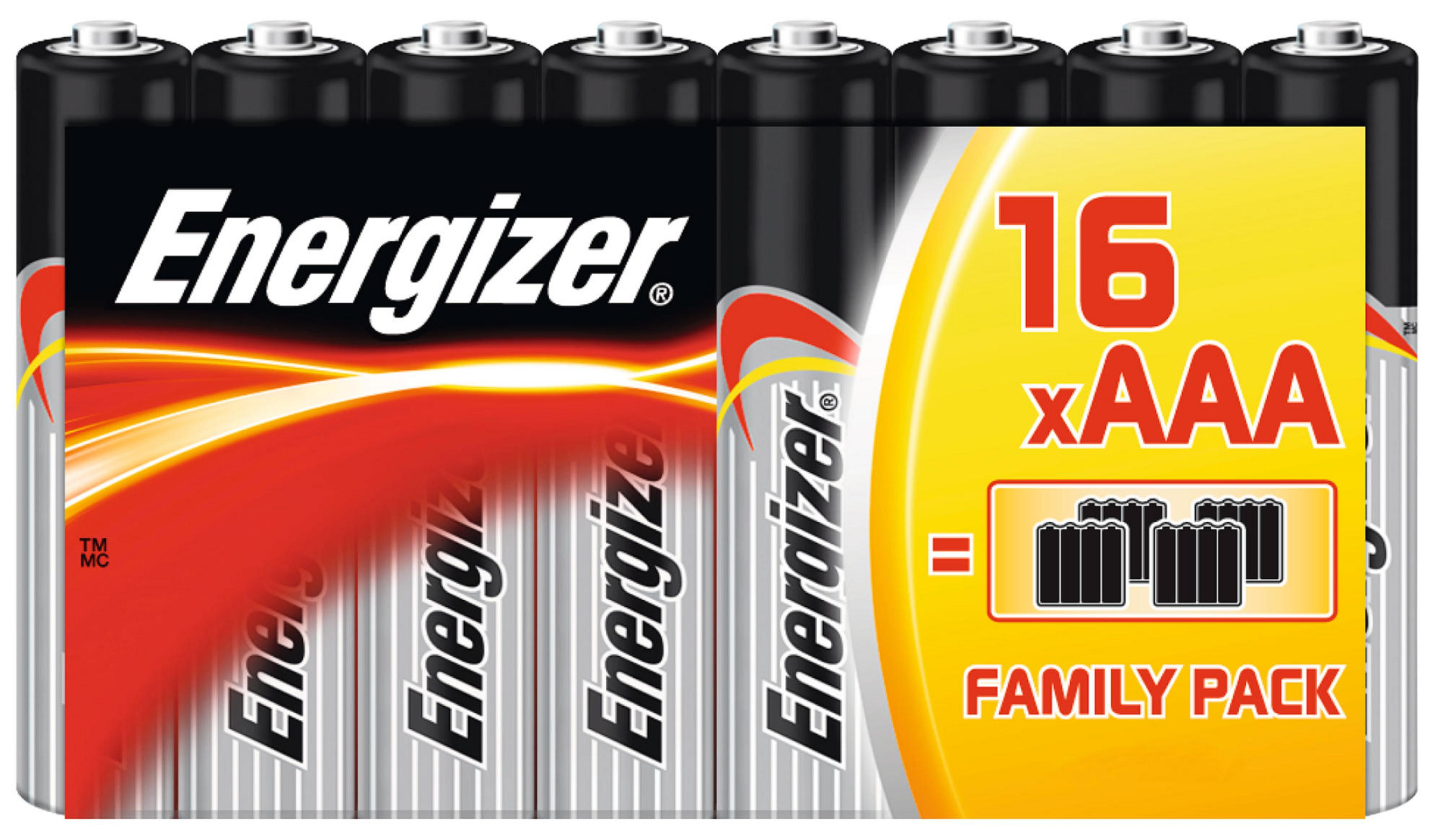 Opakowanie rodzinne baterii Energizer AAA, 16 szt.