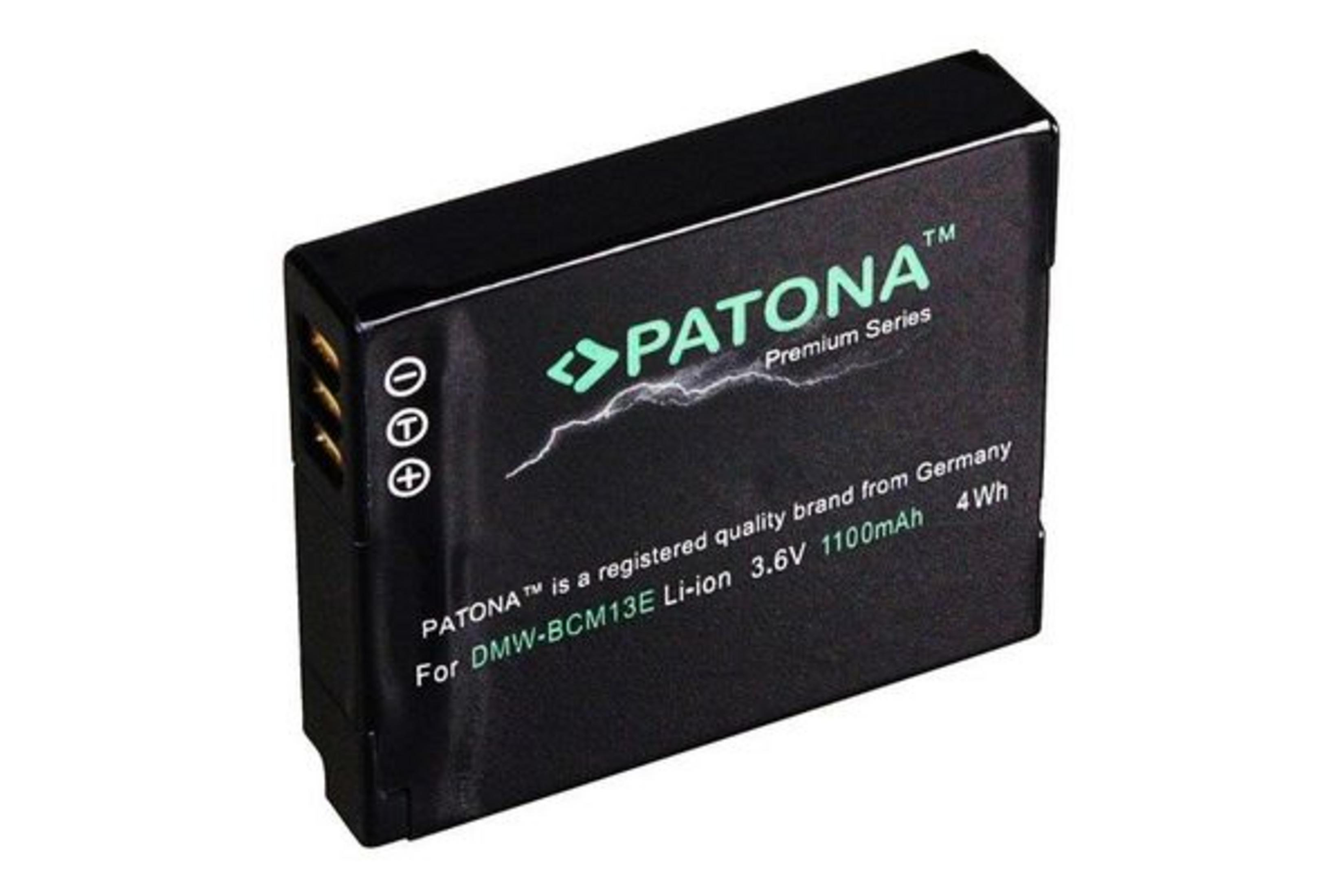 Schwarzer Akku mit "PATONA" Logo, 3.6V 1100mAh.