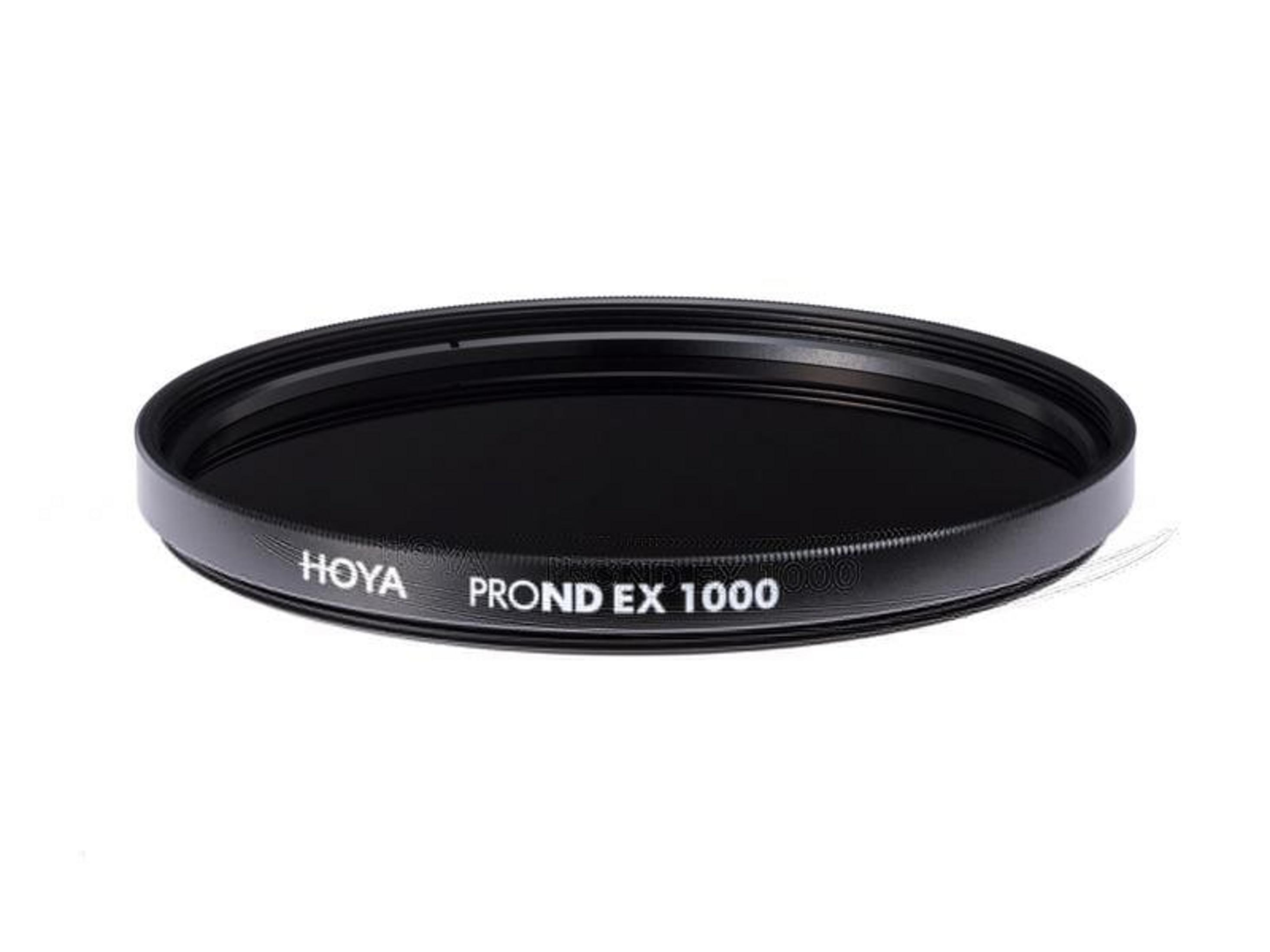 Filtre Hoya PROND EX 1000 noir avec texte sur fond blanc.