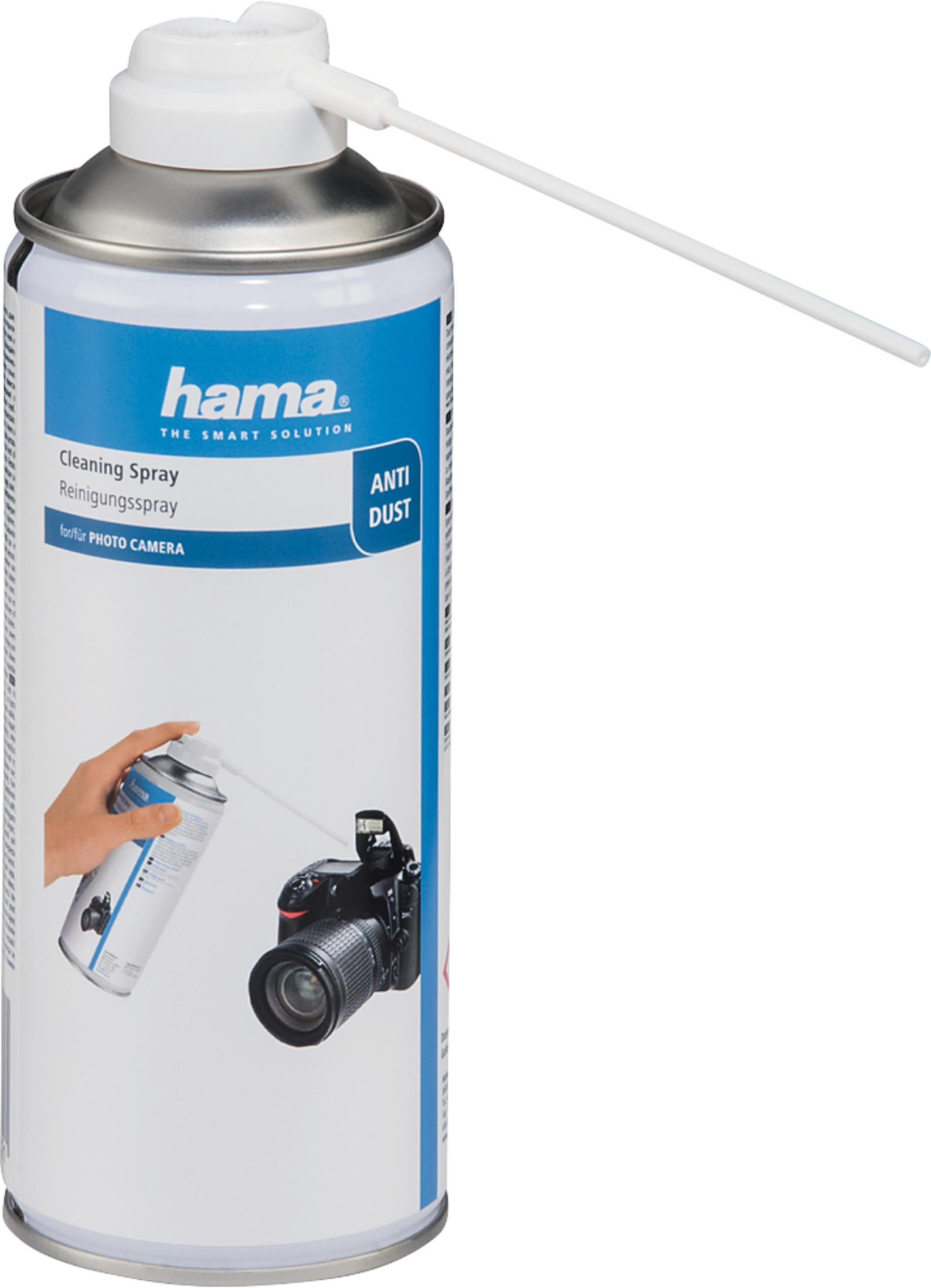 Spray czyszczący Hama do aparatów fotograficznych, z efektem antykurzowym.